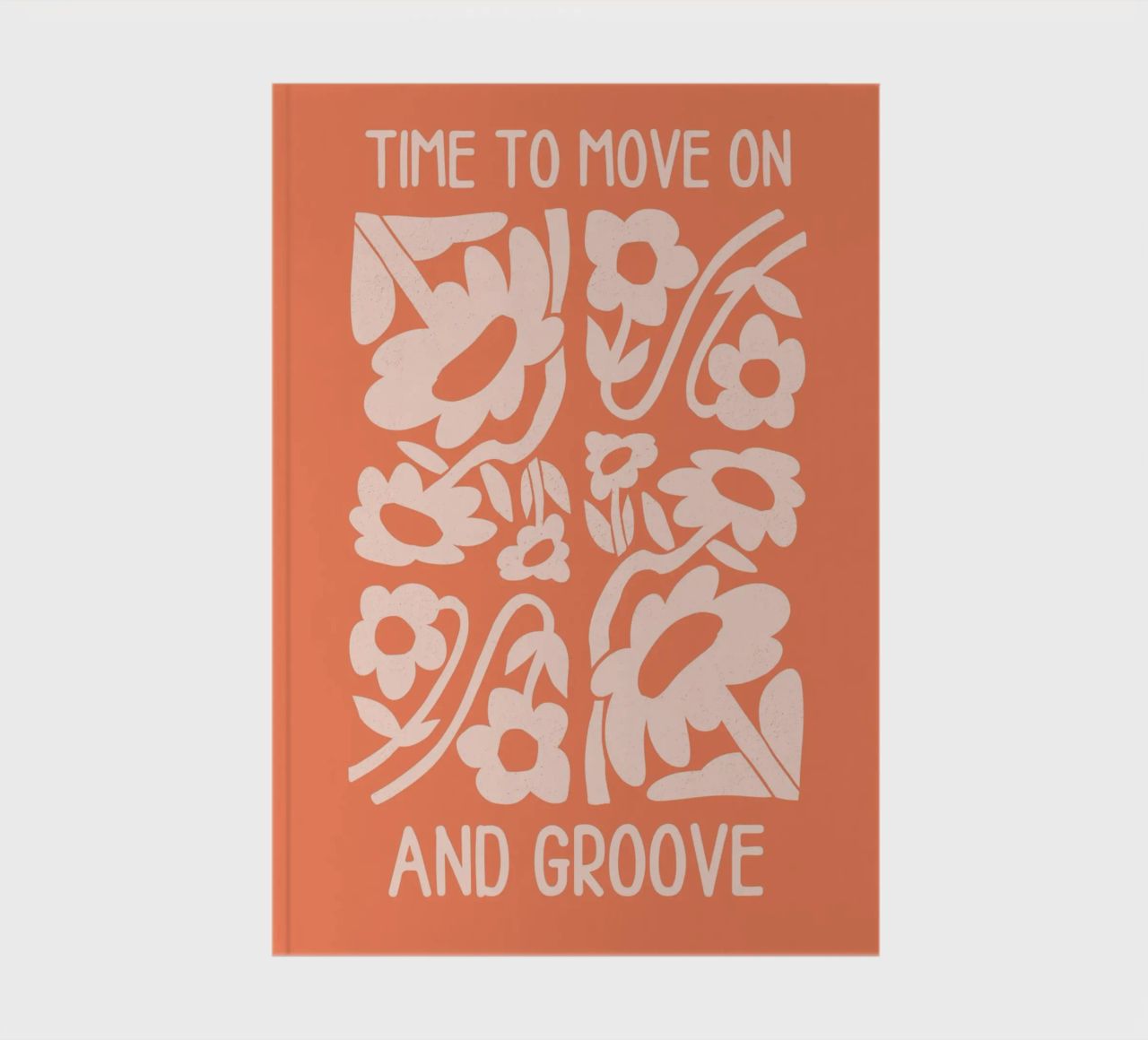Positive Vibes Art | Time To Move On Print notebook by NorwesClub