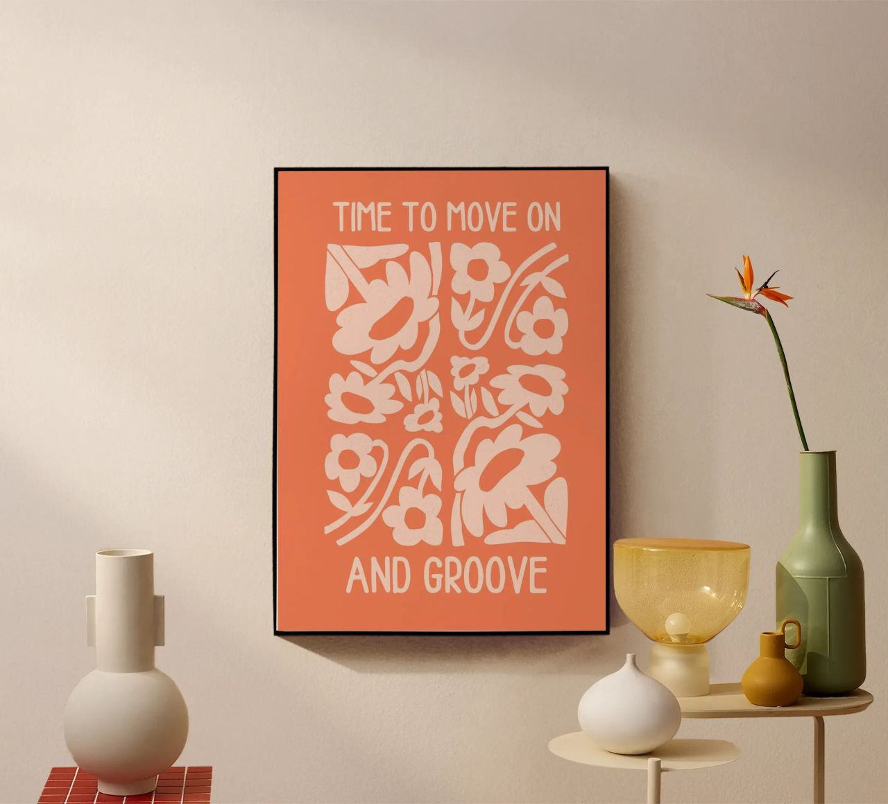Positive Vibes Art | Time To Move On Print metacrilato de NorwesClub