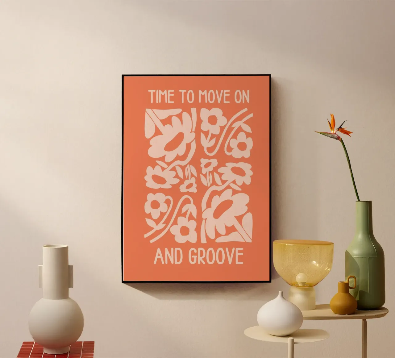 Positive Vibes Art | Time To Move On Print plexiglas de NorwesClub