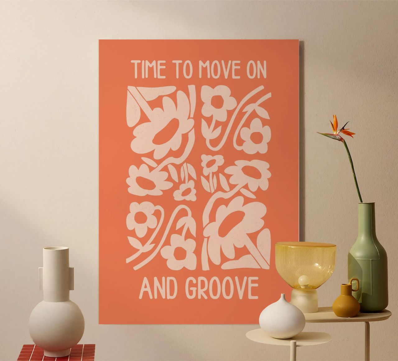 Positive Vibes Art | Time To Move On Print metacrilato de NorwesClub