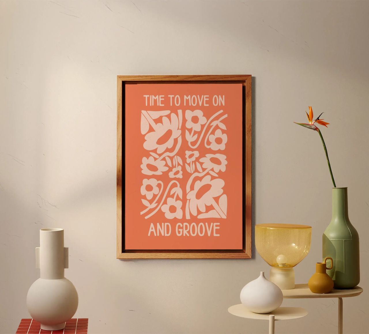 Positive Vibes Art | Time To Move On Stampa alluminio dibond da NorwesClub