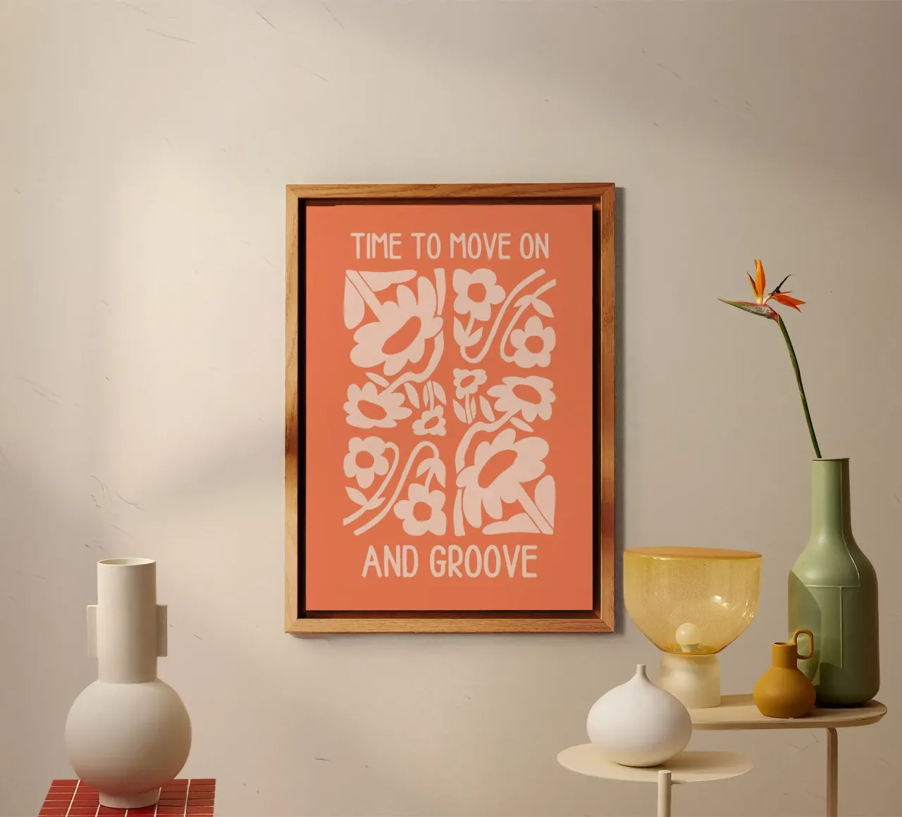 Positive Vibes Art | Time To Move On Stampa alluminio dibond da NorwesClub