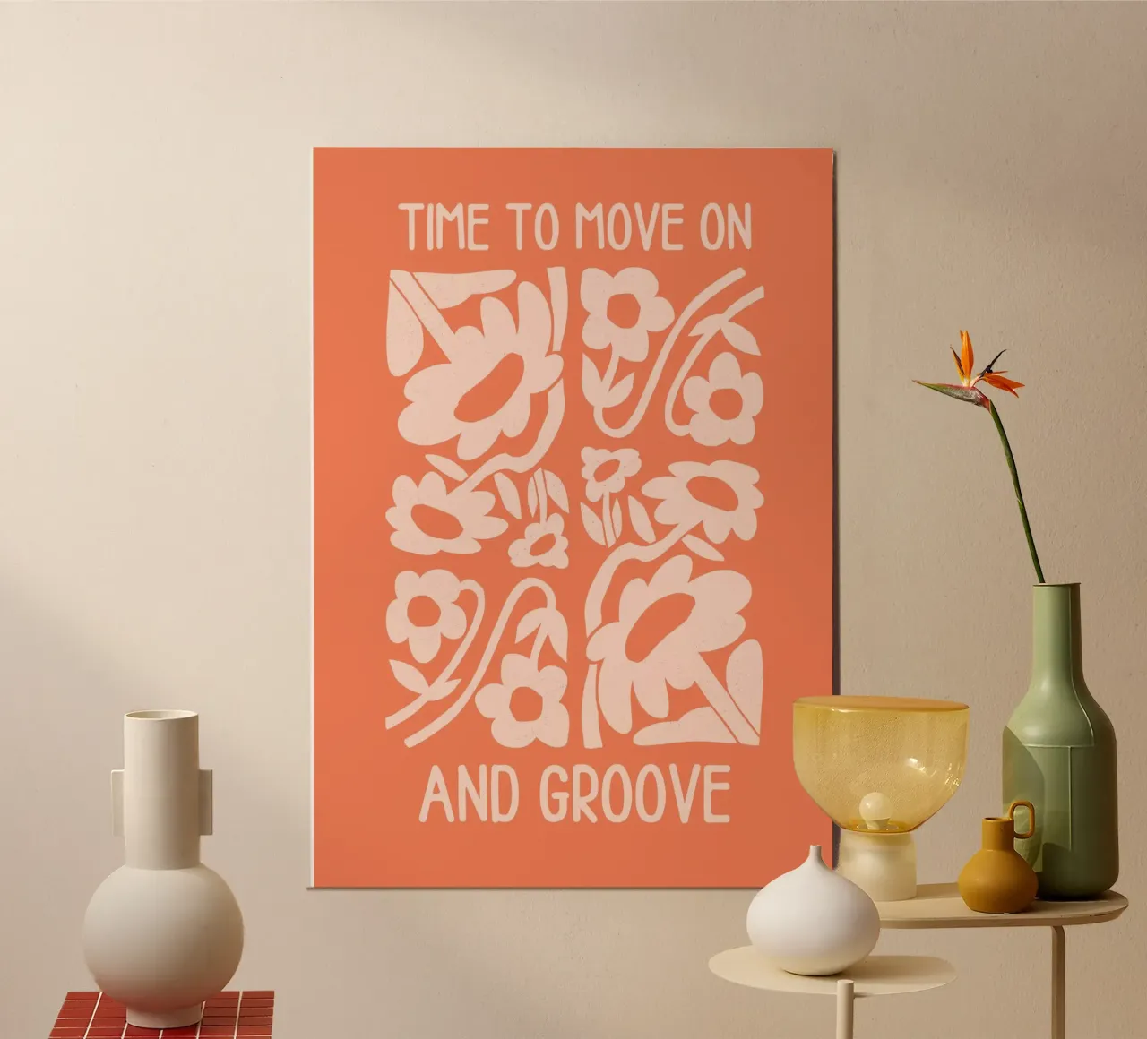 Positive Vibes Art | Tijd om verder te gaan Print hahnemühle van NorwesClub