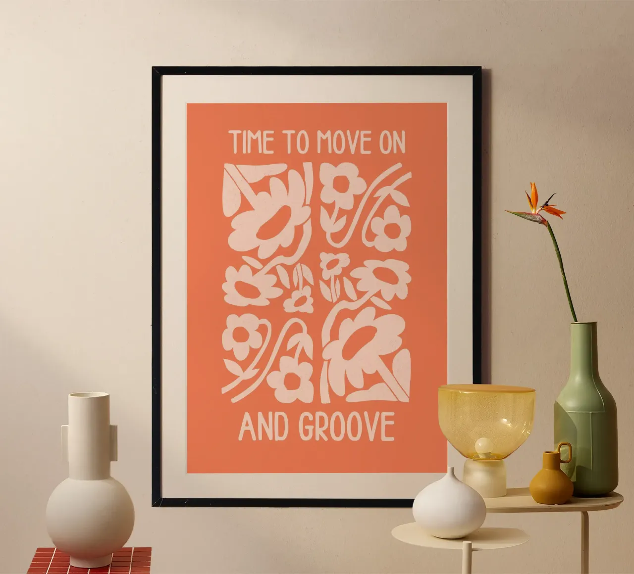 Positive Vibes Art | Tijd om verder te gaan Print hahnemühle van NorwesClub