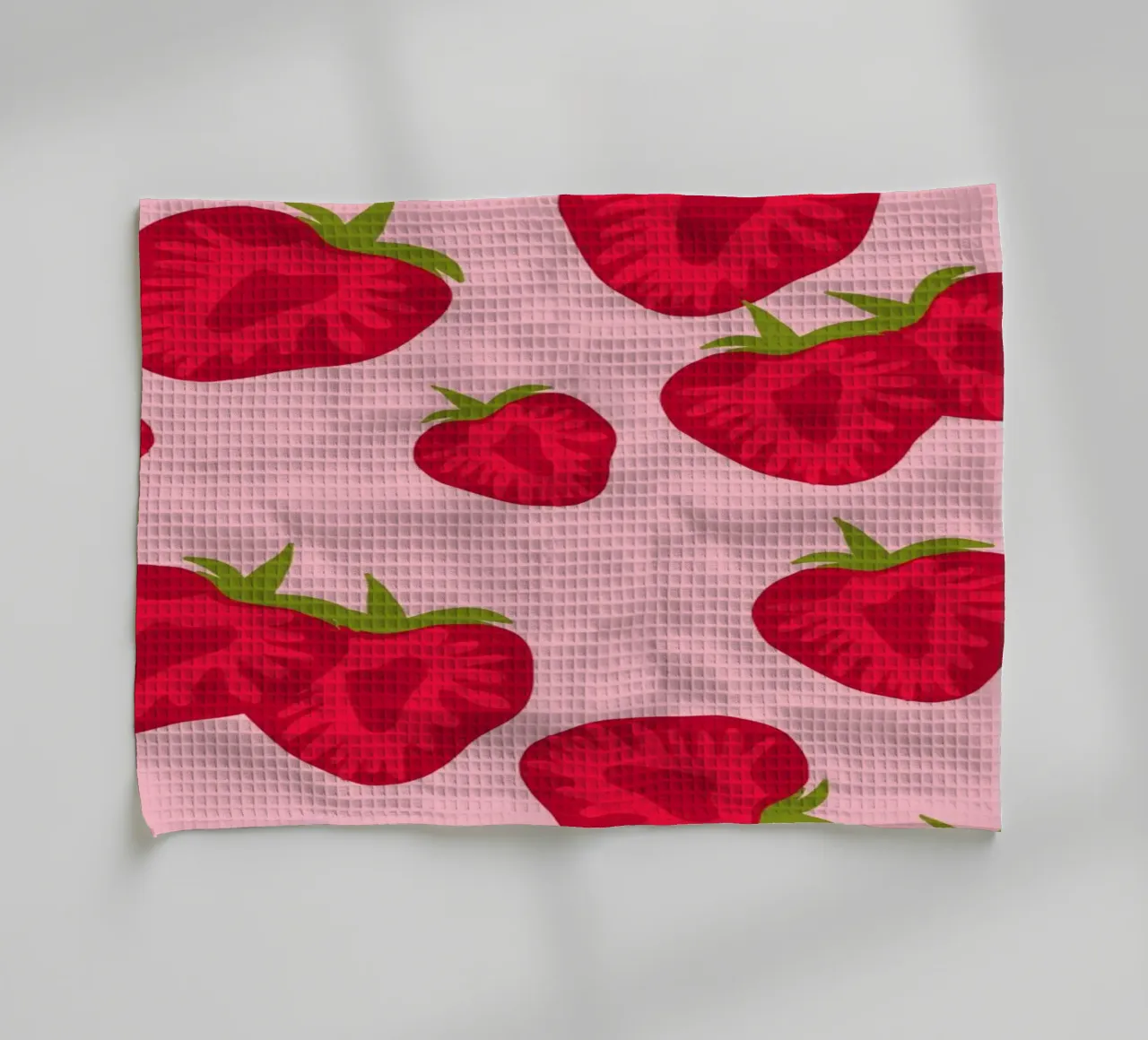 Fruit Graphic Art | Strawberry Pattern Print torchon de NorwesClub