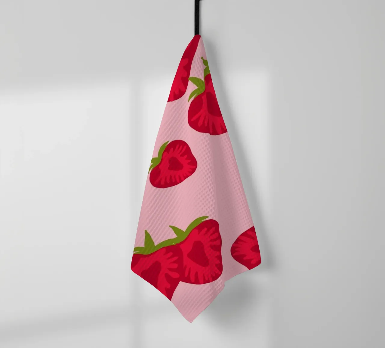 Fruit Graphic Art | Strawberry Pattern Print torchon de NorwesClub