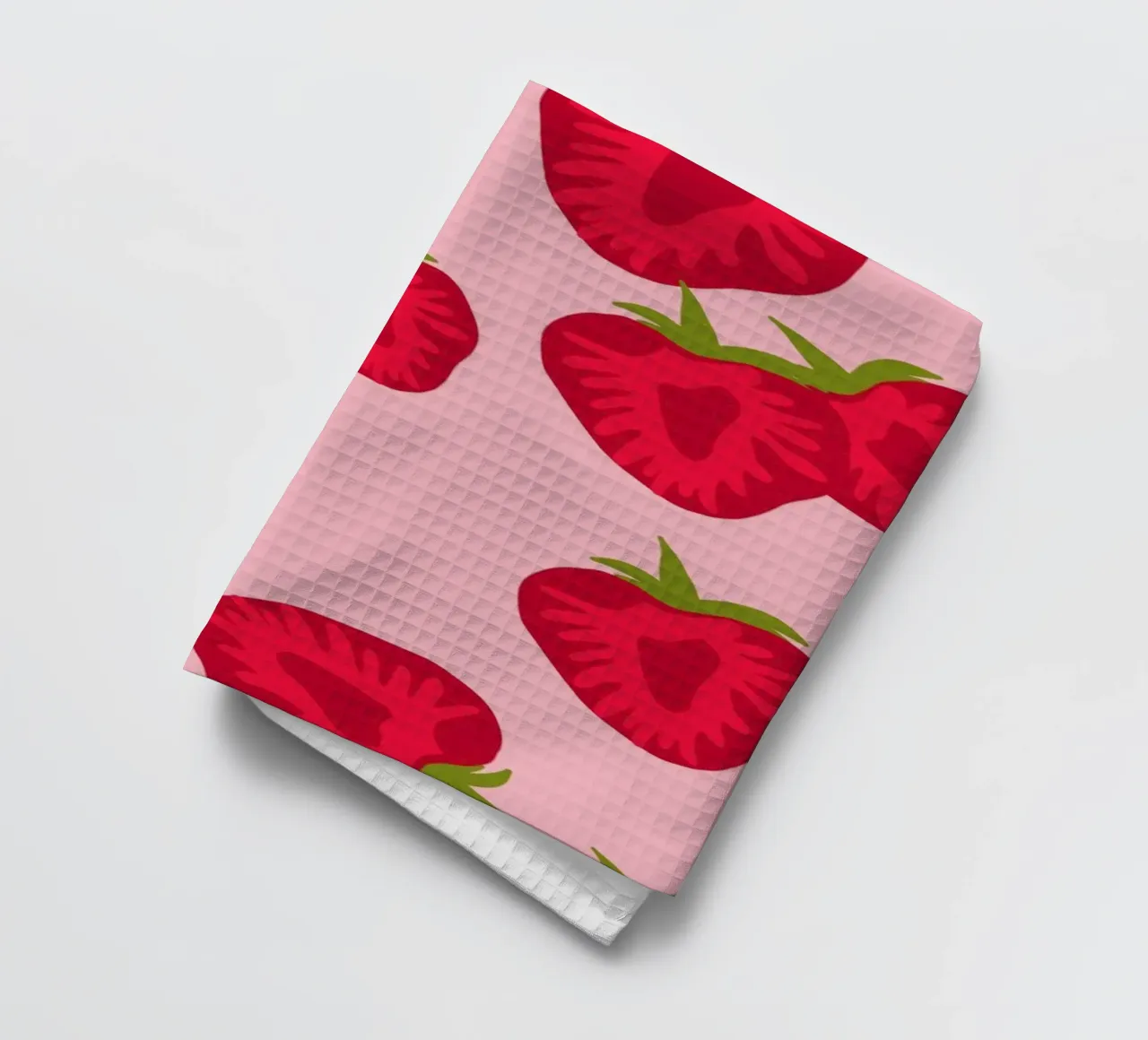 Fruit Graphic Art | Strawberry Pattern Print torchon de NorwesClub