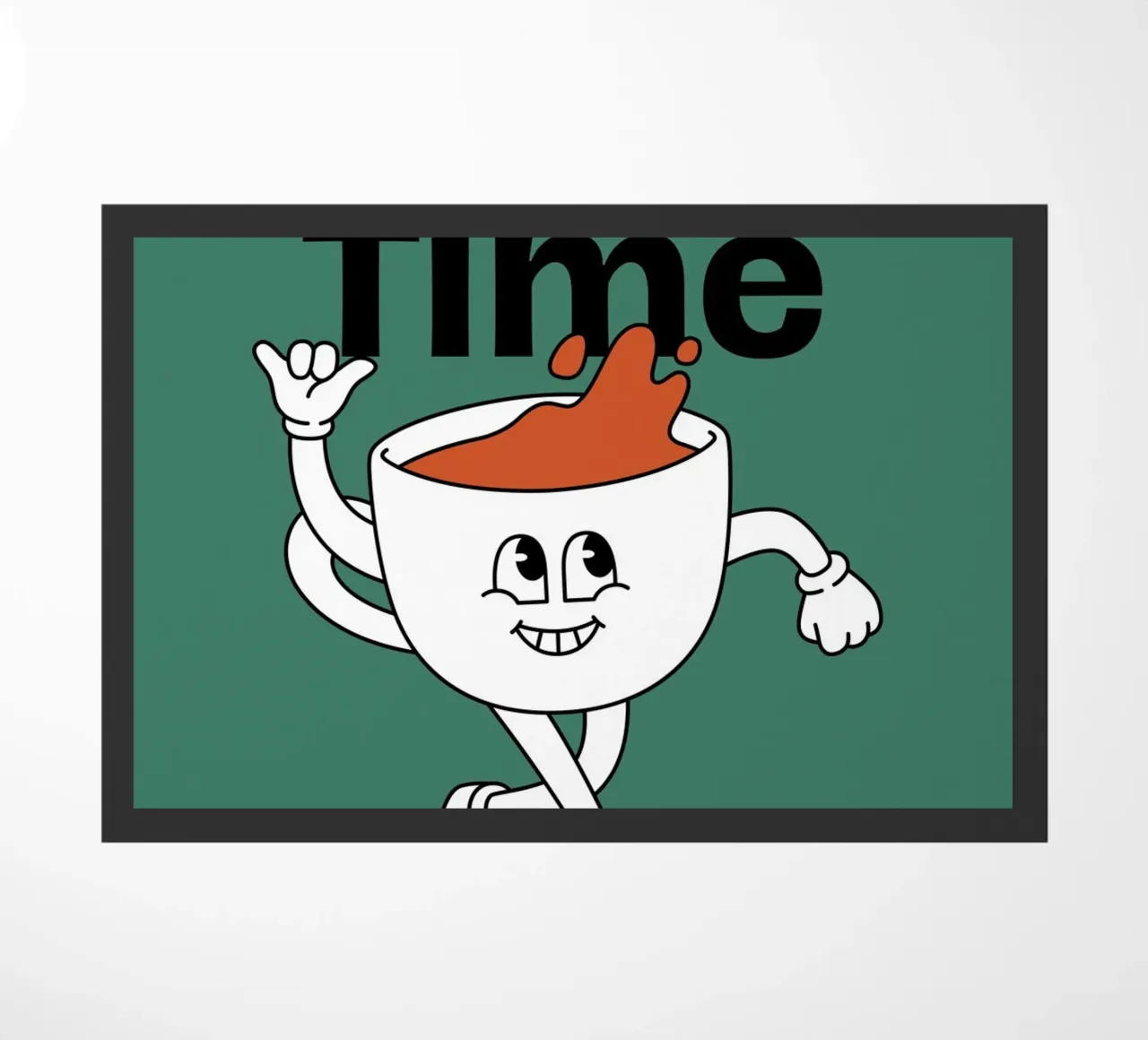 Coffee Art | Coffee Time Great Time Print zerbino da NorwesClub