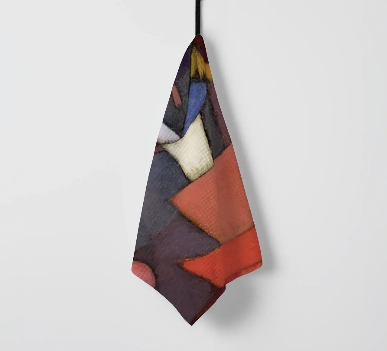 Paul Klee Autumn Flower - Impression d'art abstrait torchon de NorwesClub
