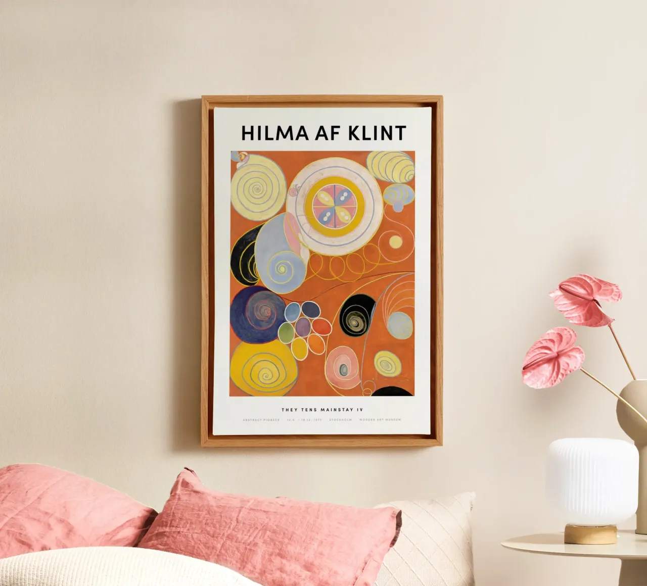 Hilma af Klint - They Tens Mainstay IV II tela con Cornice a cassetta da Vintage by JUNIQE