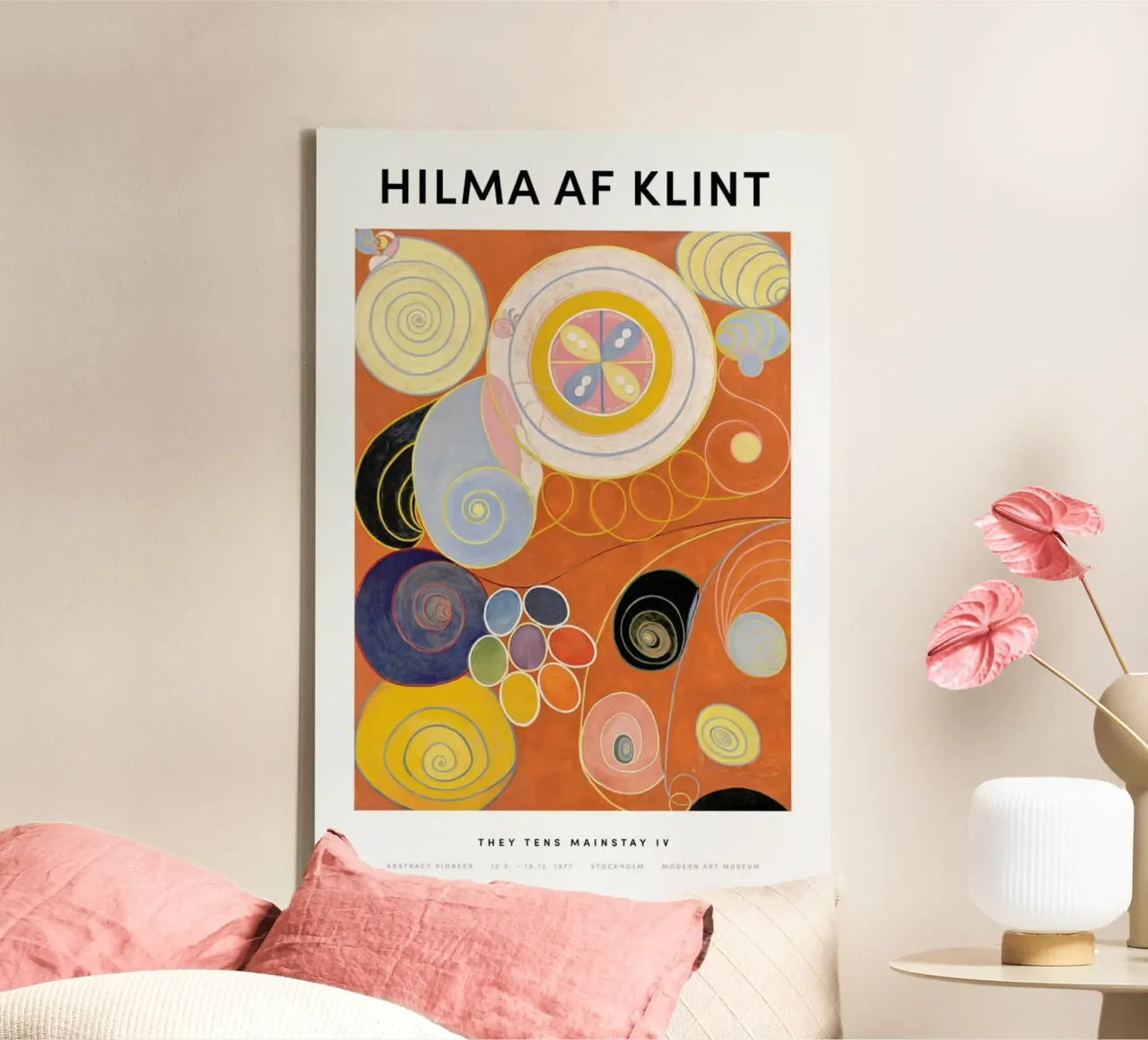 Hilma af Klint - They Tens Mainstay IV II tela con Cornice a cassetta da Vintage by JUNIQE