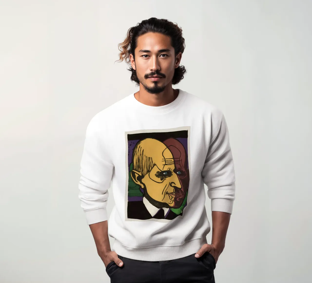 Kirchner Head of Dr. Bauer - Expressionist Print Sweatshirt von NorwesClub