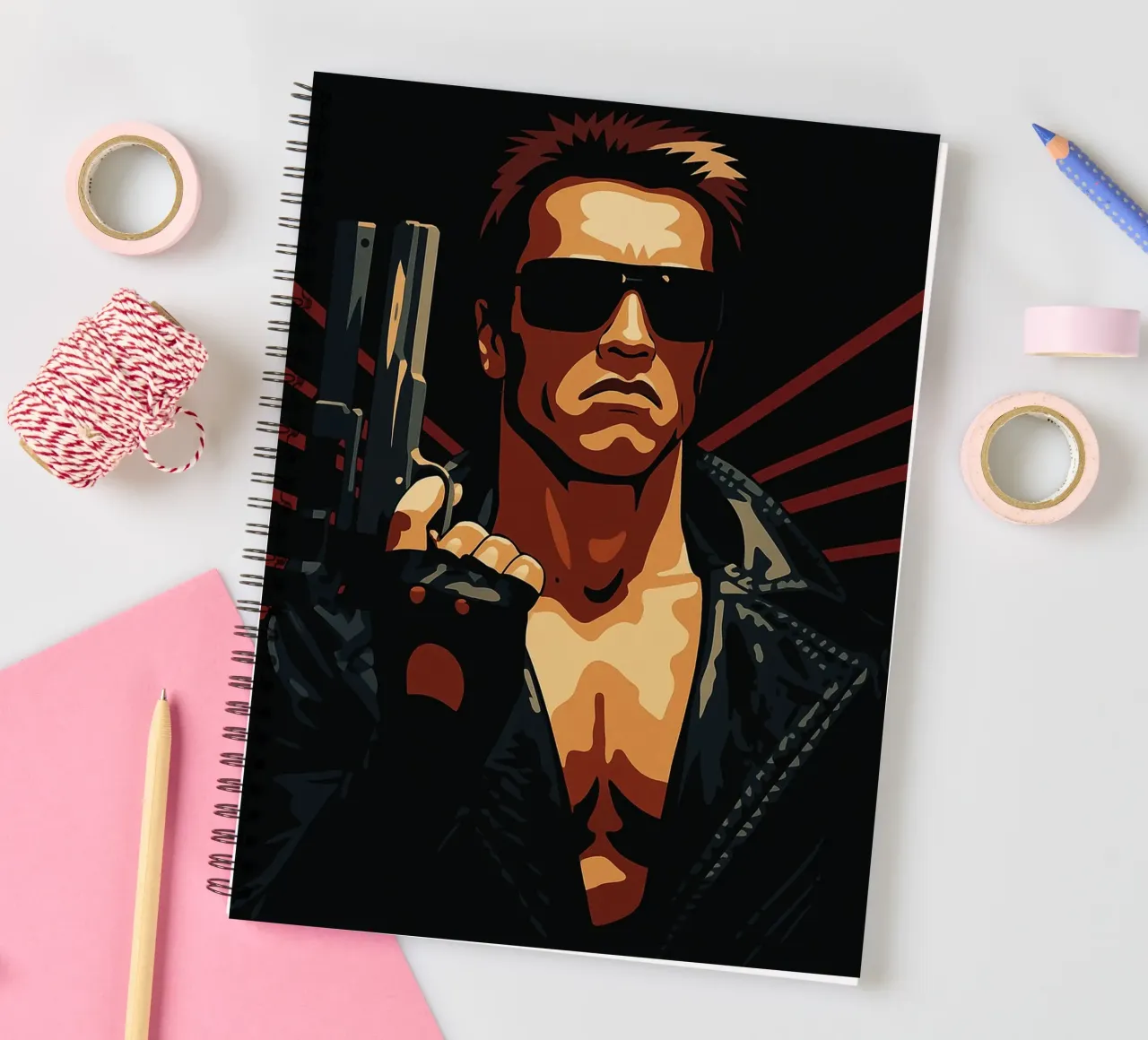 The Terminator vector imagination reproduction spiral notebook by SIQAYA