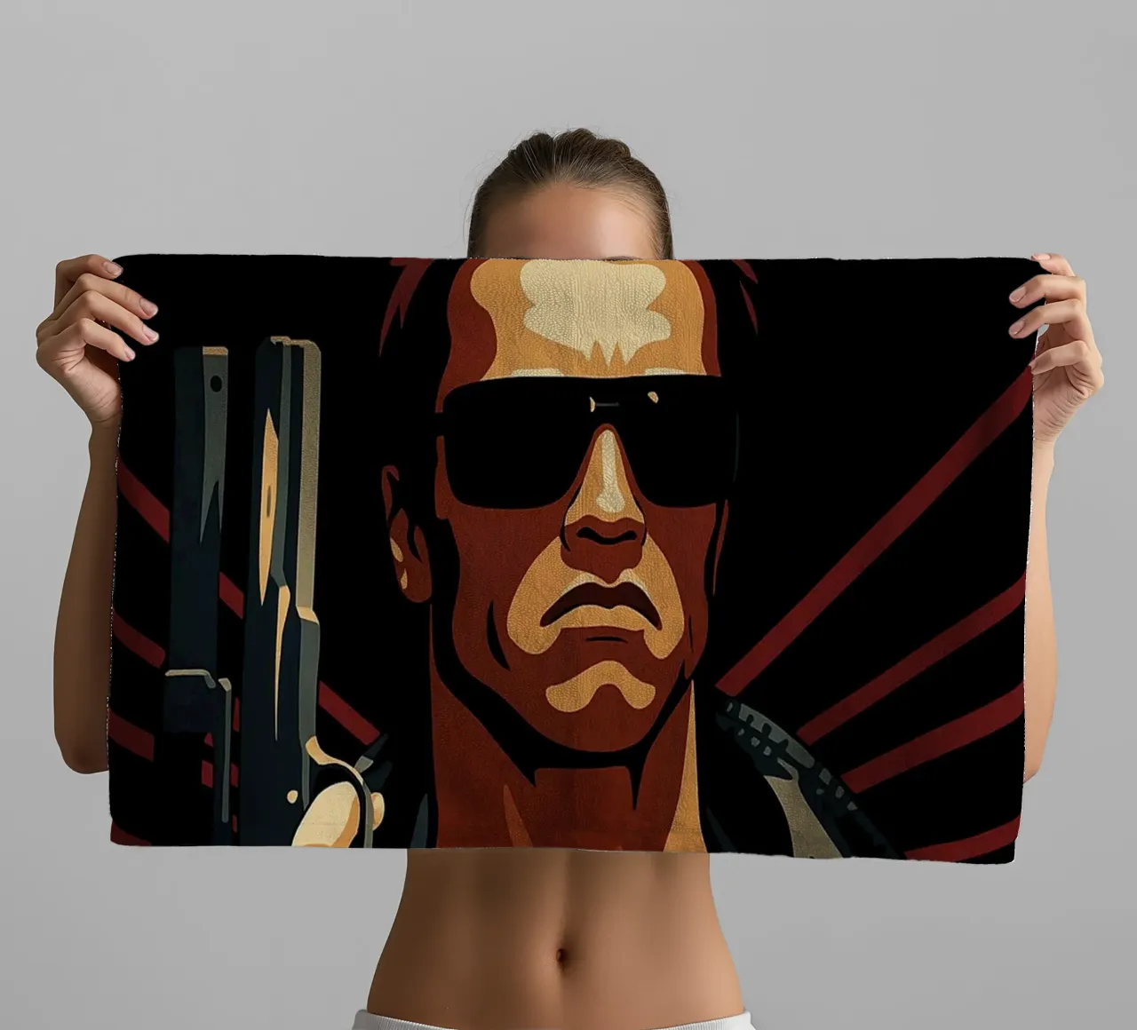 The Terminator vector imagination reproduction towel by SIQAYA