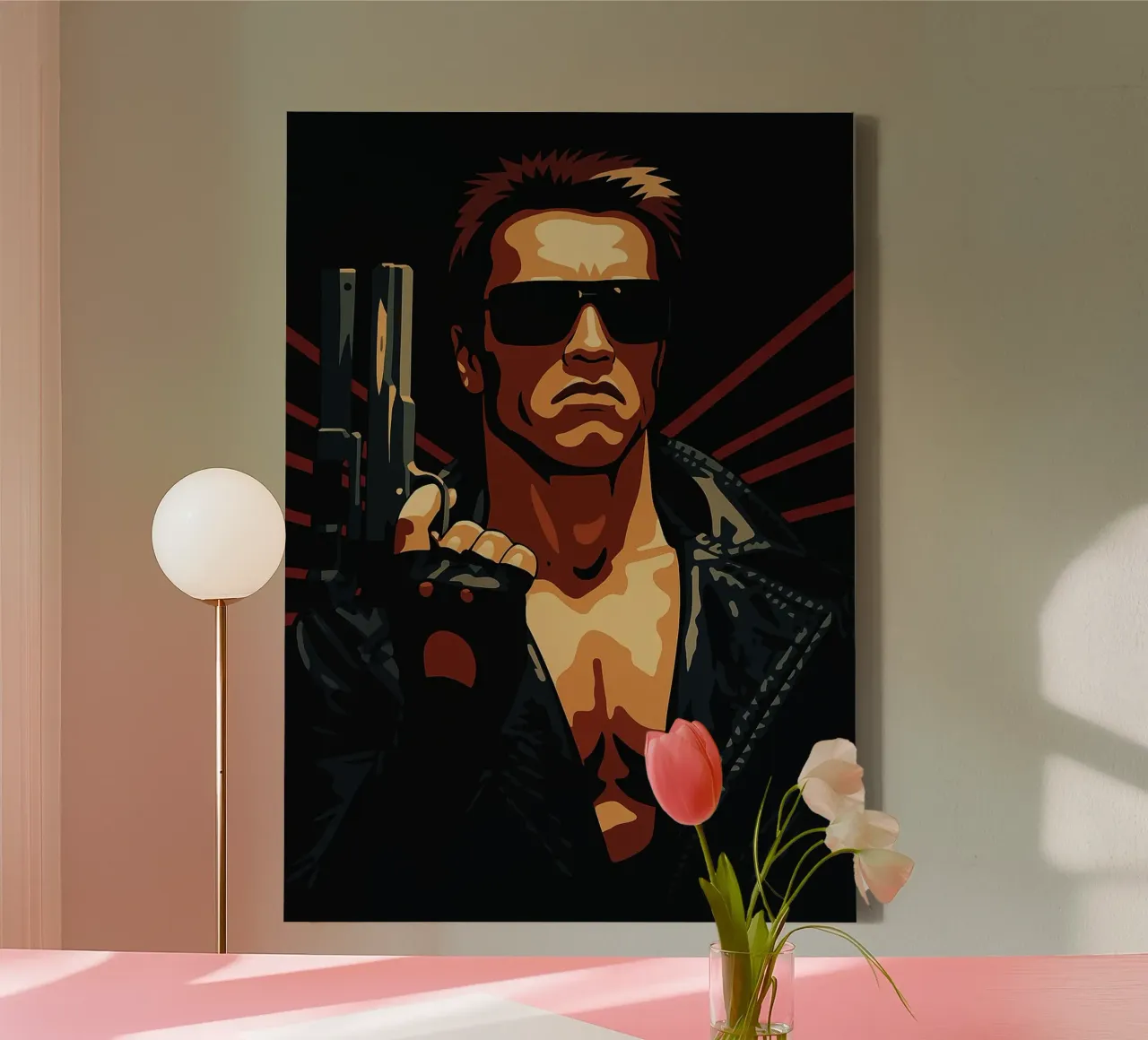 The Terminator vector imagination reproduction canvas by SIQAYA