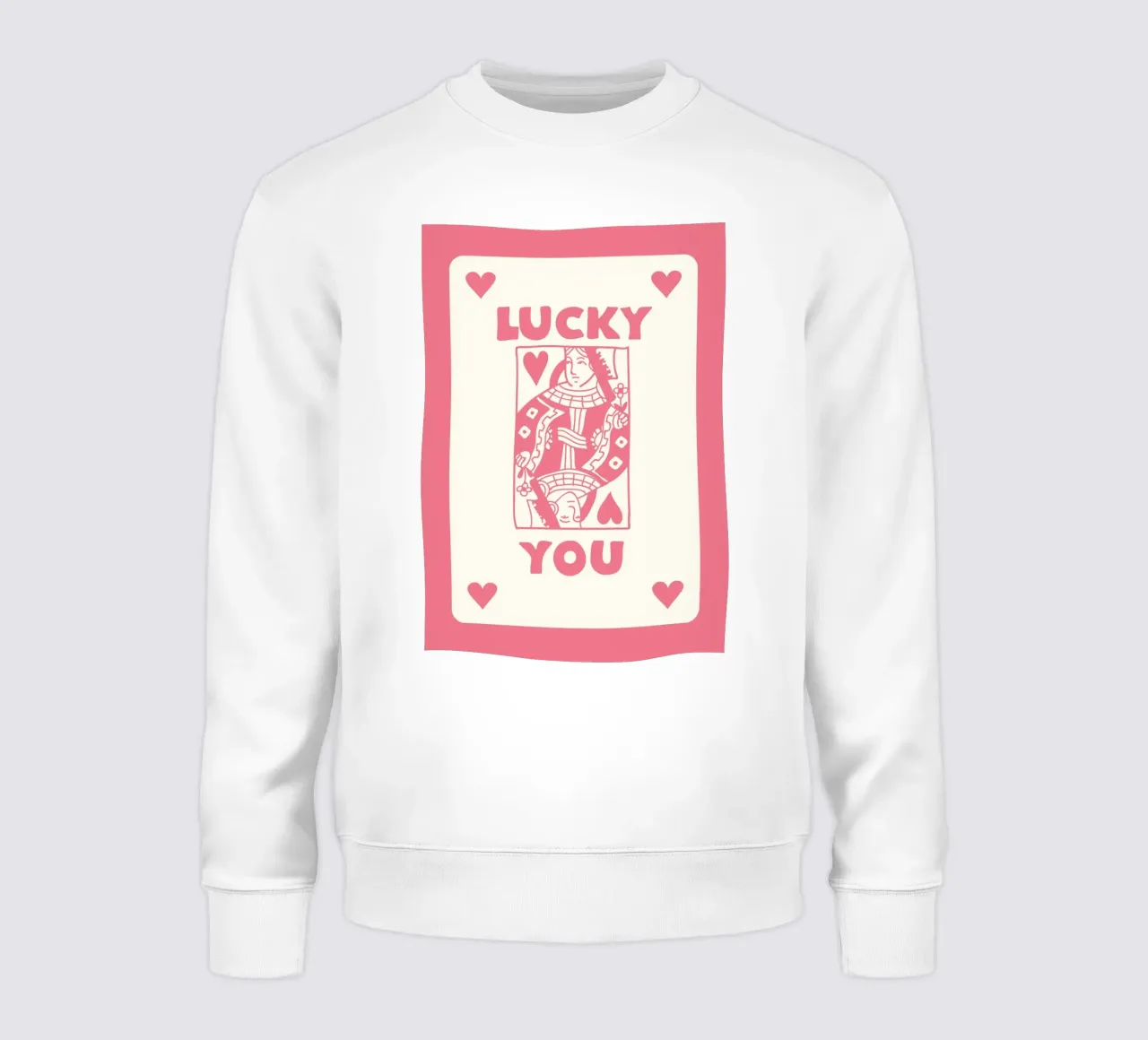 Lucky Design | As de Corazones Lucky You Print sudadera de NorwesClub