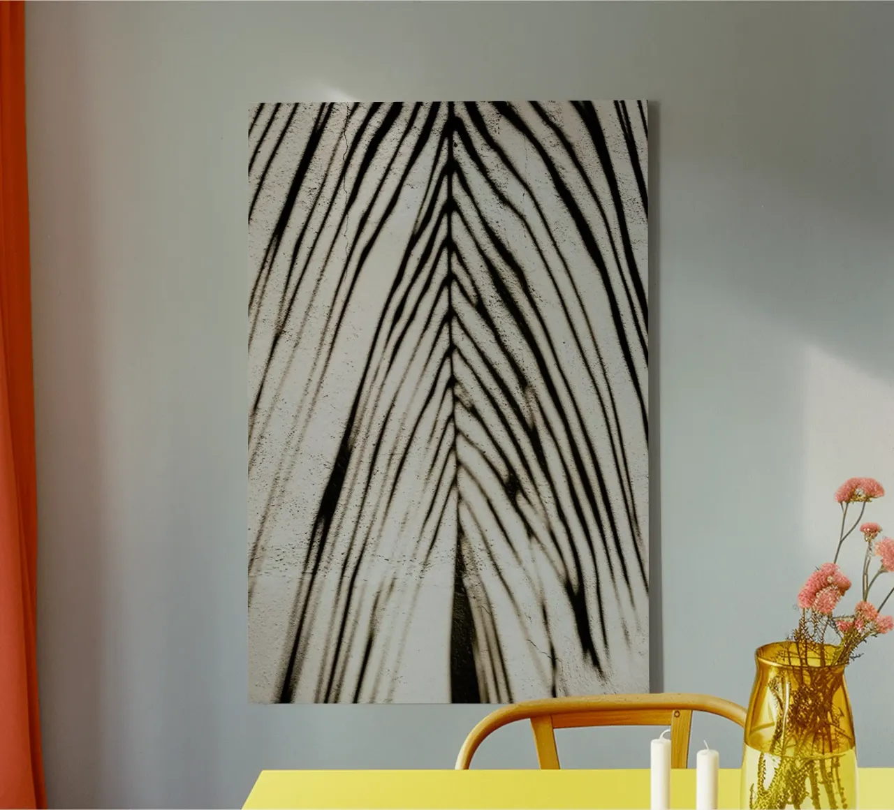 Palm Shadow canvas by Flora & Fauna
