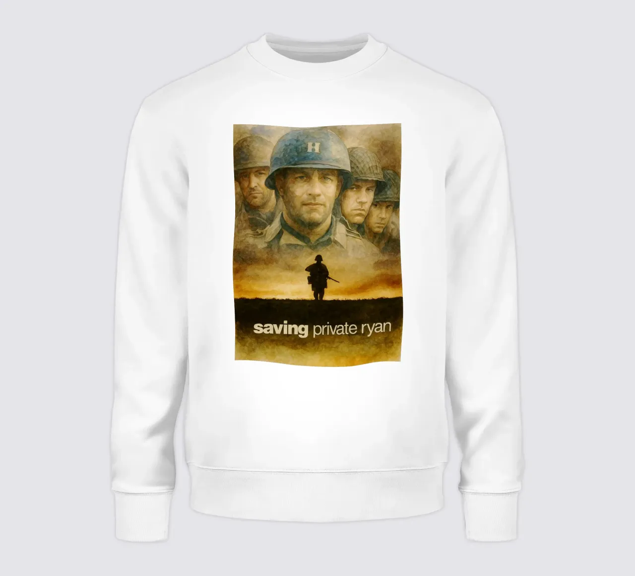 saving private ryan repainting imagination sweatshirt by SIQAYA