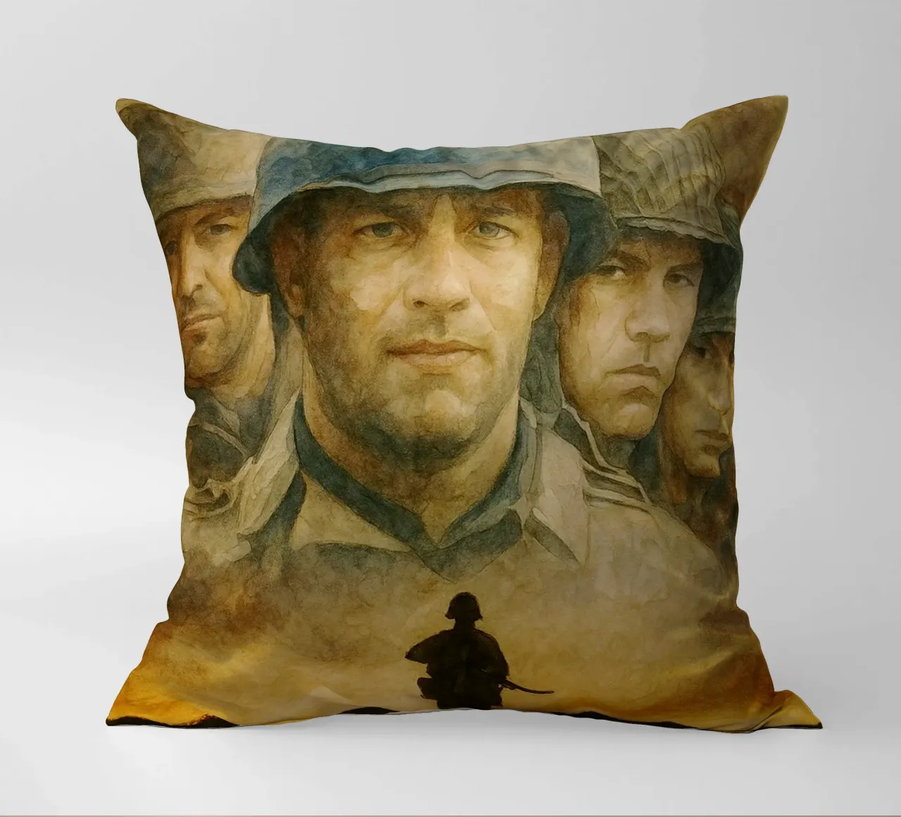 saving private ryan repainting imagination decorative cushion by SIQAYA