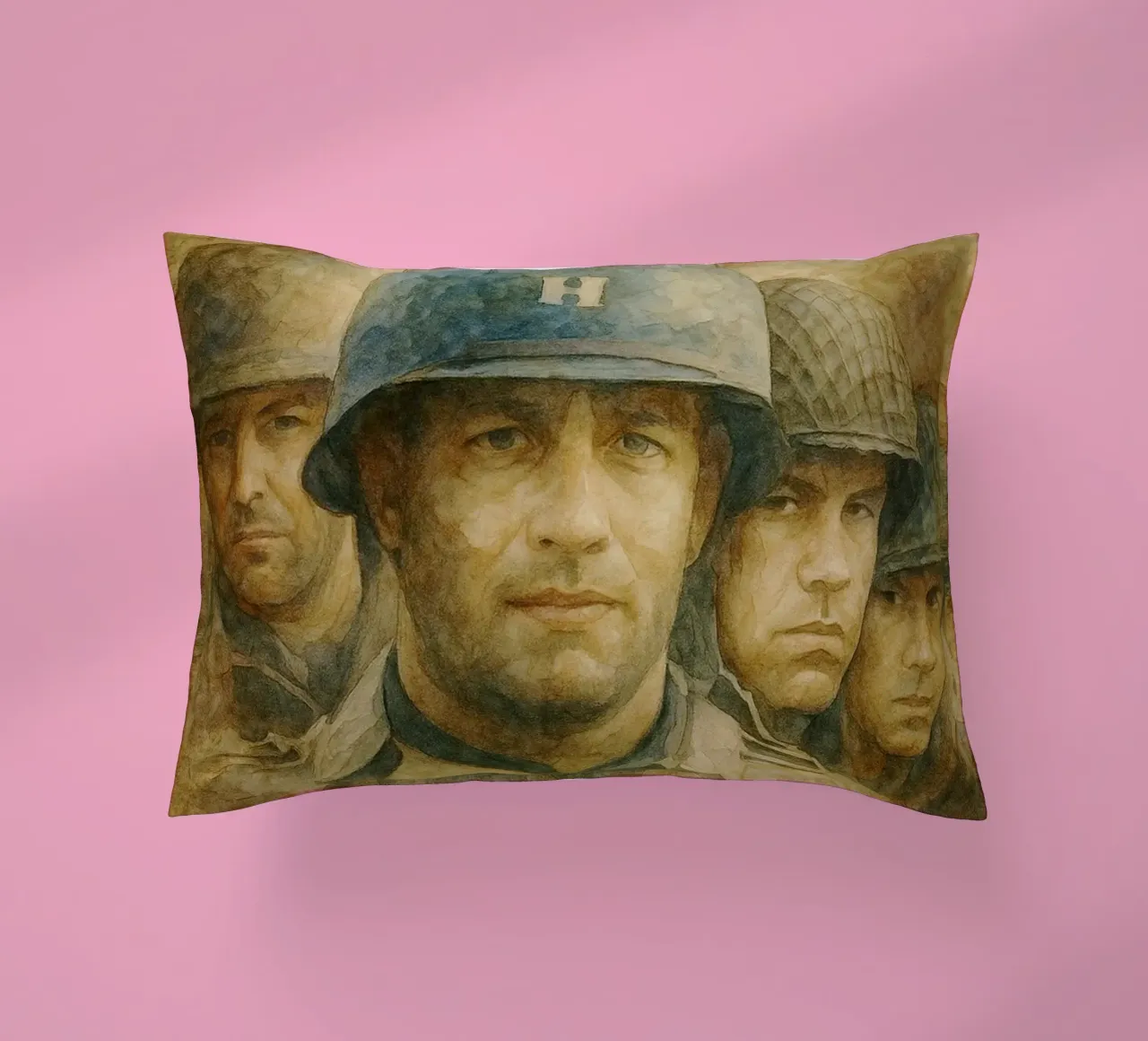 saving private ryan repainting imagination decorative cushion by SIQAYA