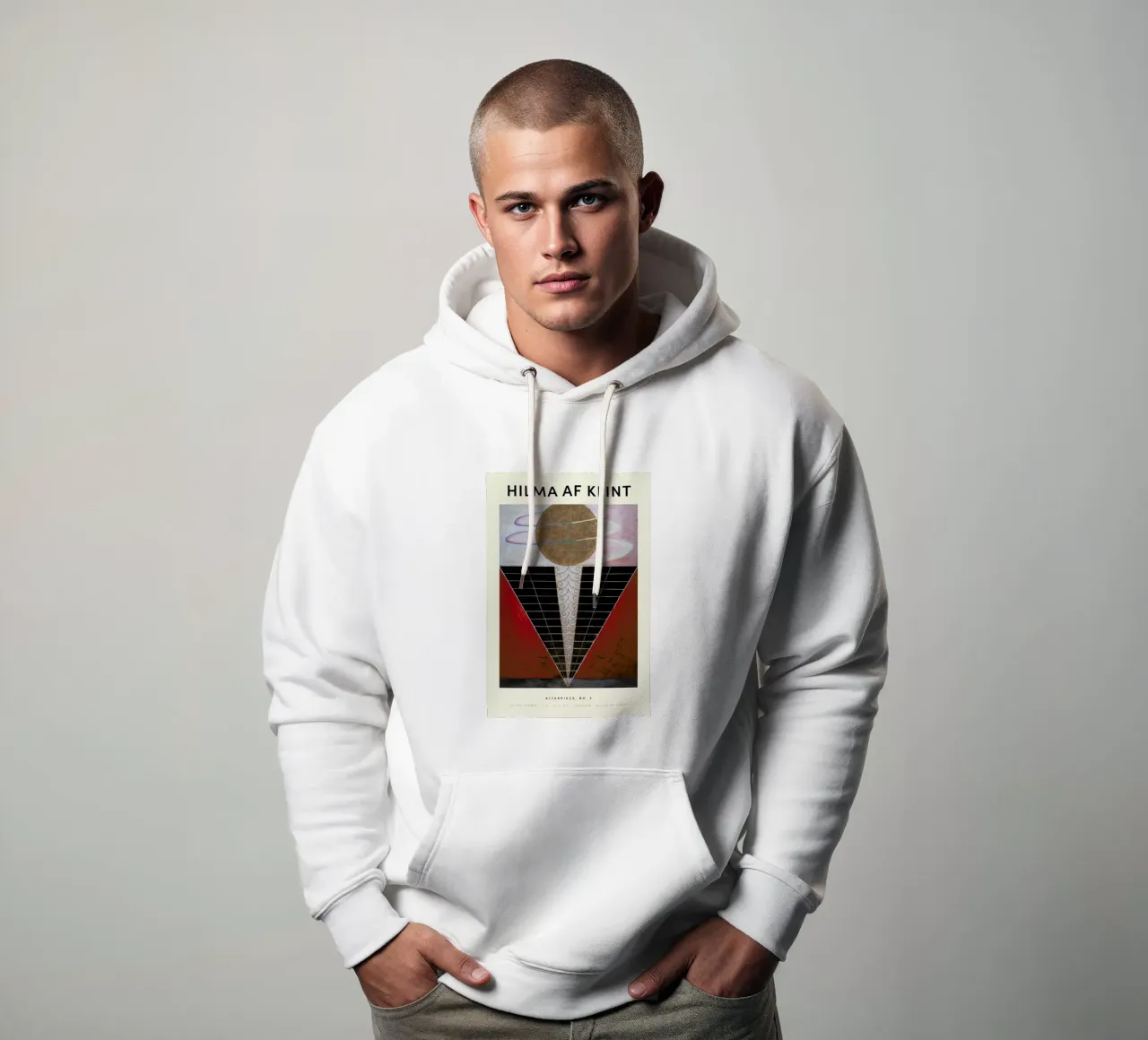 Hilma af Klint - Altarpiece, No. 2 felpa con cappuccio da Vintage by JUNIQE