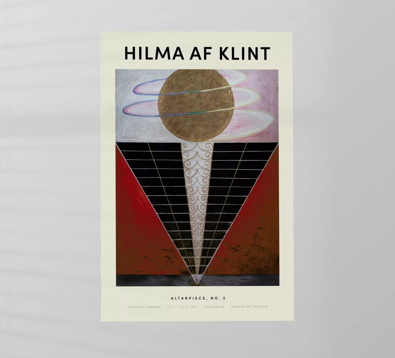 Hilma af Klint - Altarpiece, No. 2 pellicola backlit da Vintage by JUNIQE