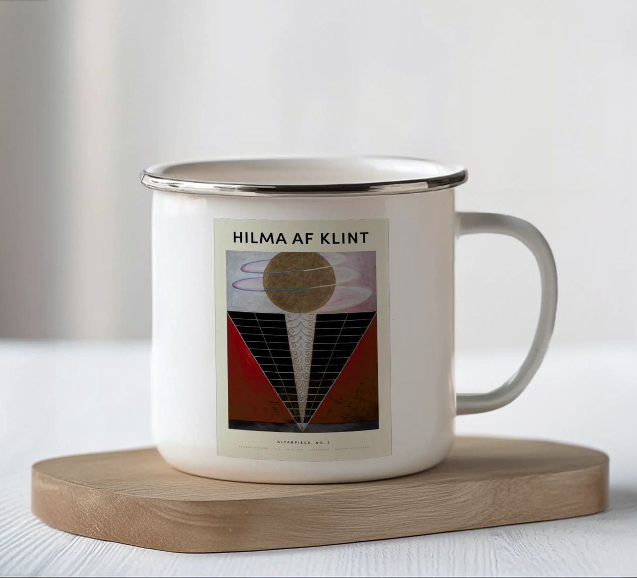 Hilma af Klint - Altarpiece, No. 2 tazza in smalto da Vintage by JUNIQE