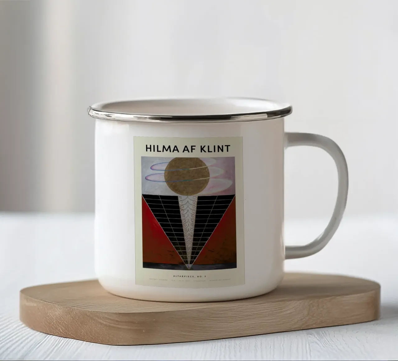 Hilma af Klint - Altarpiece, No. 2 Emaille Tasse von Vintage by JUNIQE