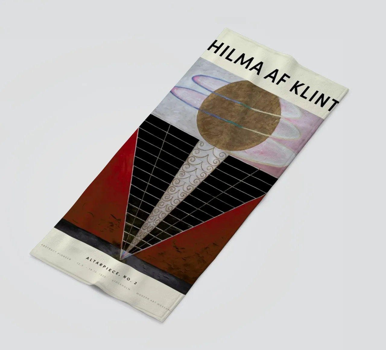 Hilma af Klint - Altarpiece, No. 2 toalla de playa de Vintage by JUNIQE