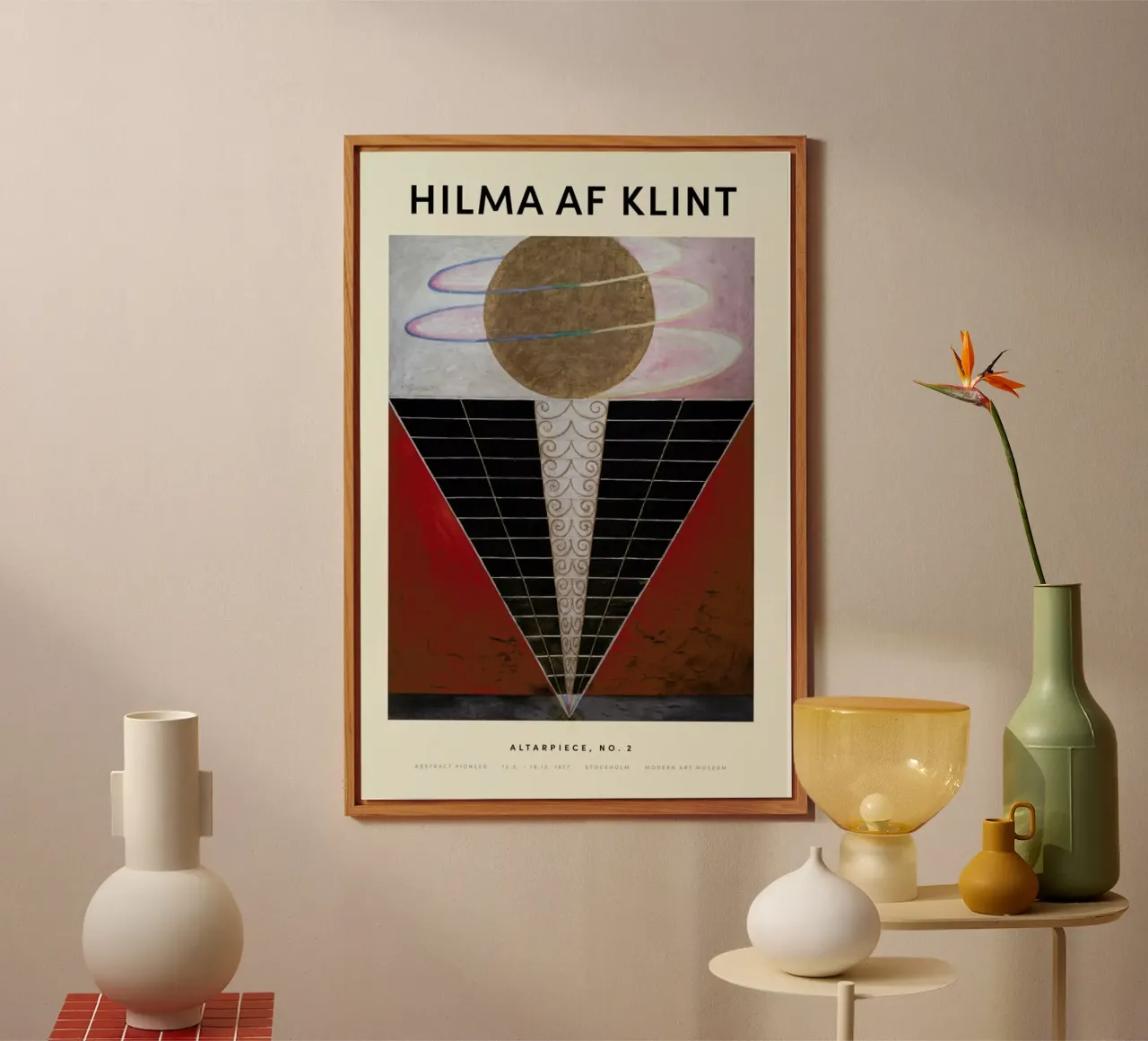 Hilma af Klint - Altarpiece, No. 2 alluminio dibond da Vintage by JUNIQE