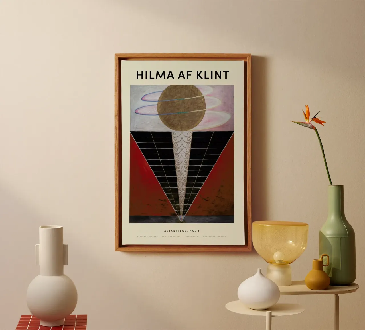 Hilma af Klint - Altarpiece, No. 2 tela con Cornice a cassetta da Vintage by JUNIQE