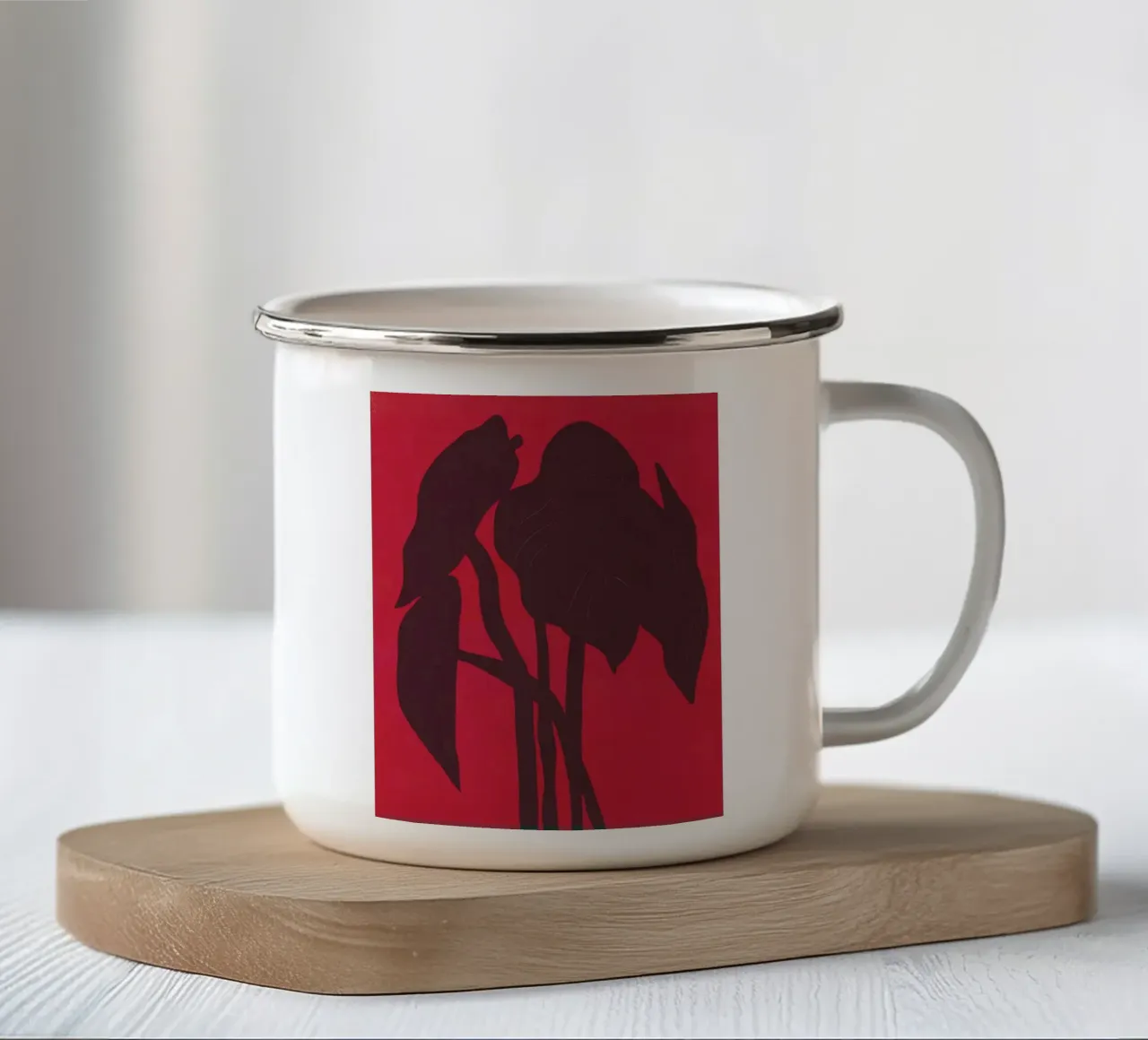 Impianto nella stanza rossa tazza in smalto da Little Dean