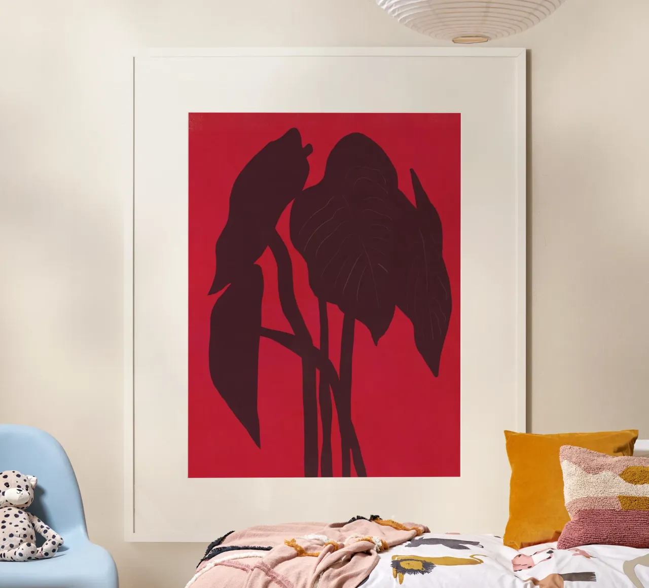 Impianto nella stanza rossa poster con telaio in plastica da Little Dean