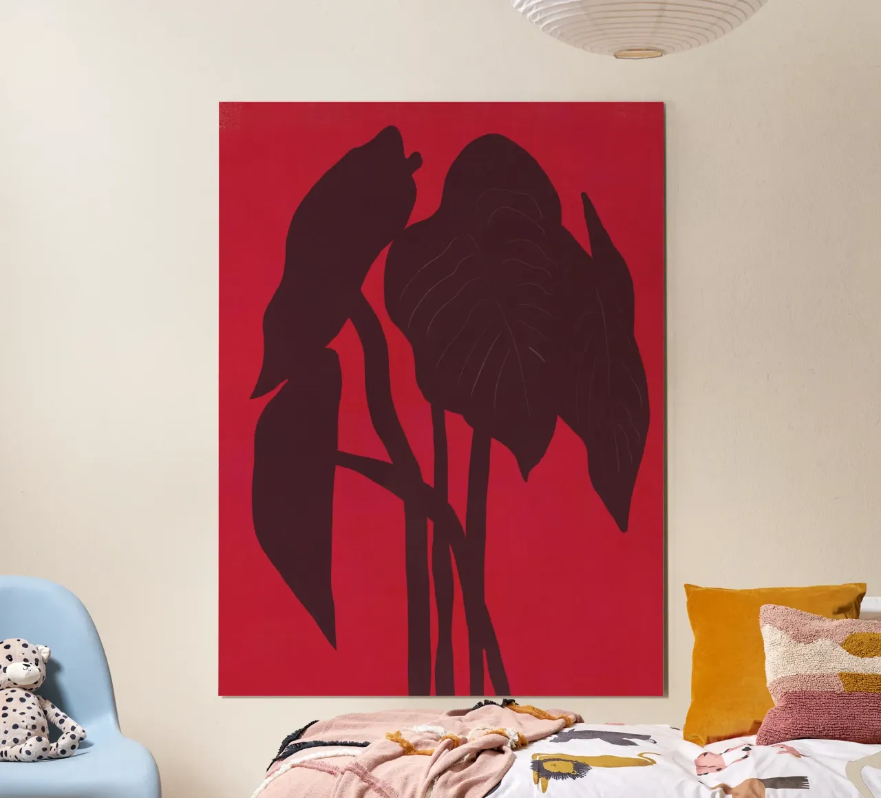 Impianto nella stanza rossa poster con telaio in plastica da Little Dean