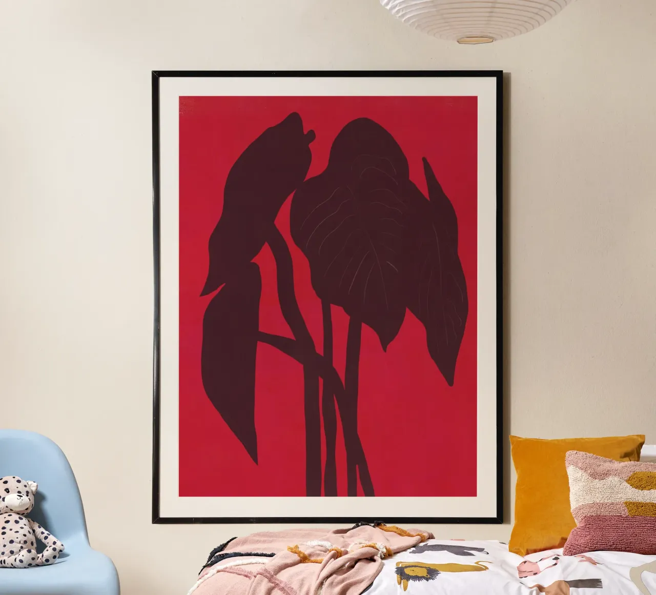Impianto nella stanza rossa poster con telaio in plastica da Little Dean