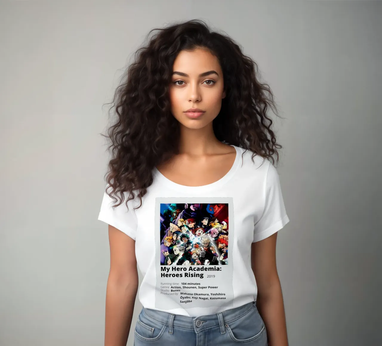 My Hero Academia Heroes Rising 2019 women's fitted t-shirt by Totoya