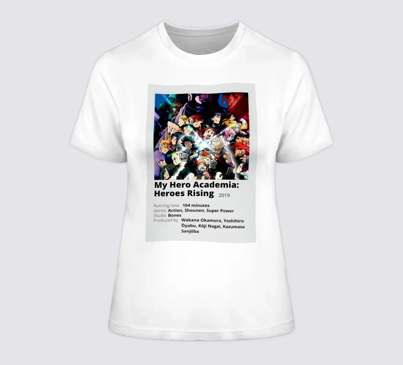 My Hero Academia Heroes Rising 2019 women's fitted t-shirt by Totoya