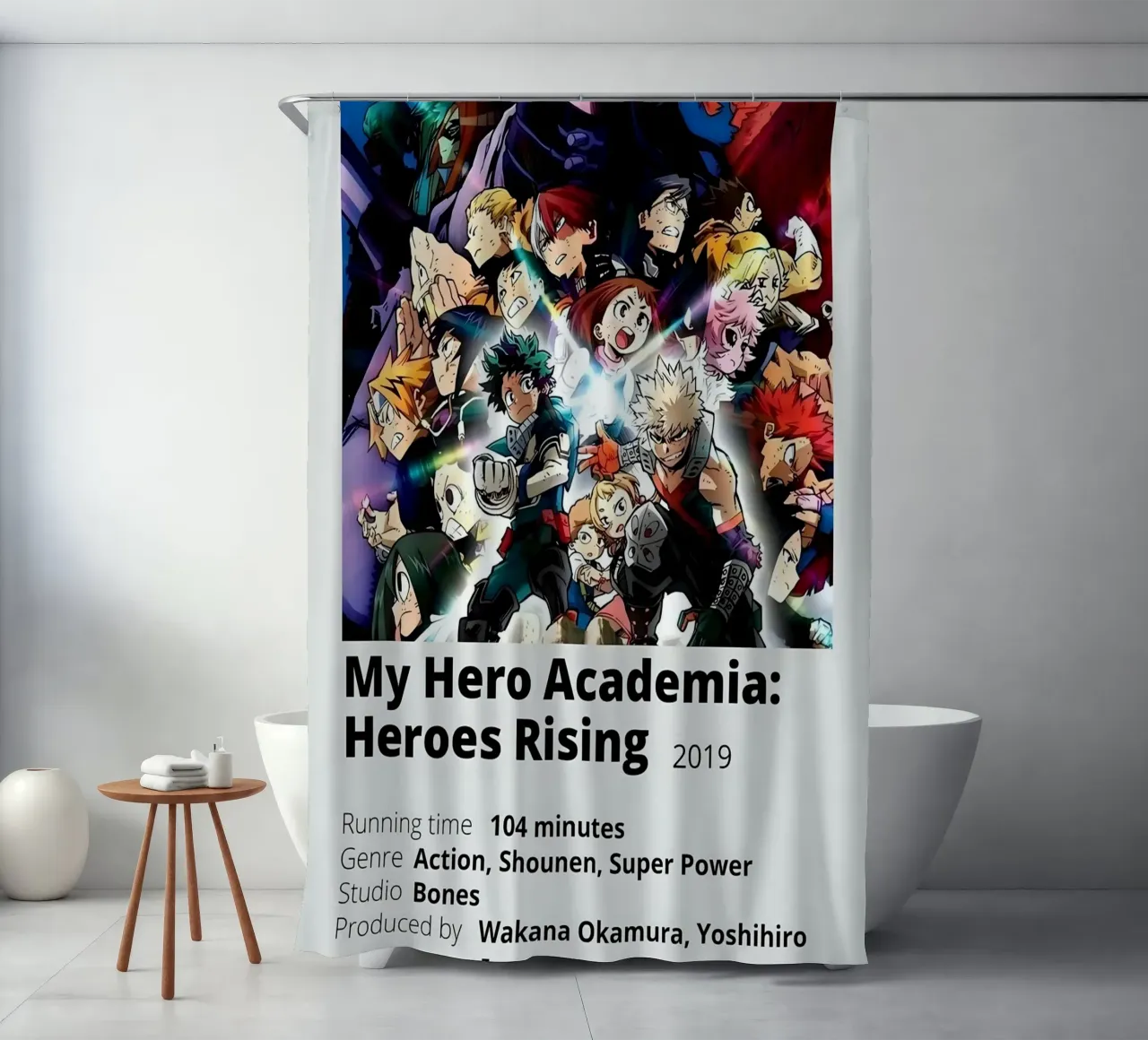 My Hero Academia Heroes Rising 2019 tenda da doccia da Totoya