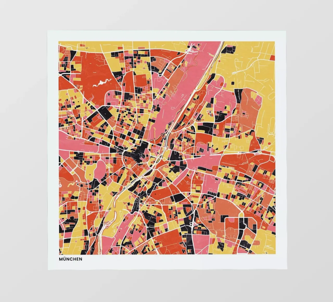 Munich II telo in pvc da The Cartography Collection