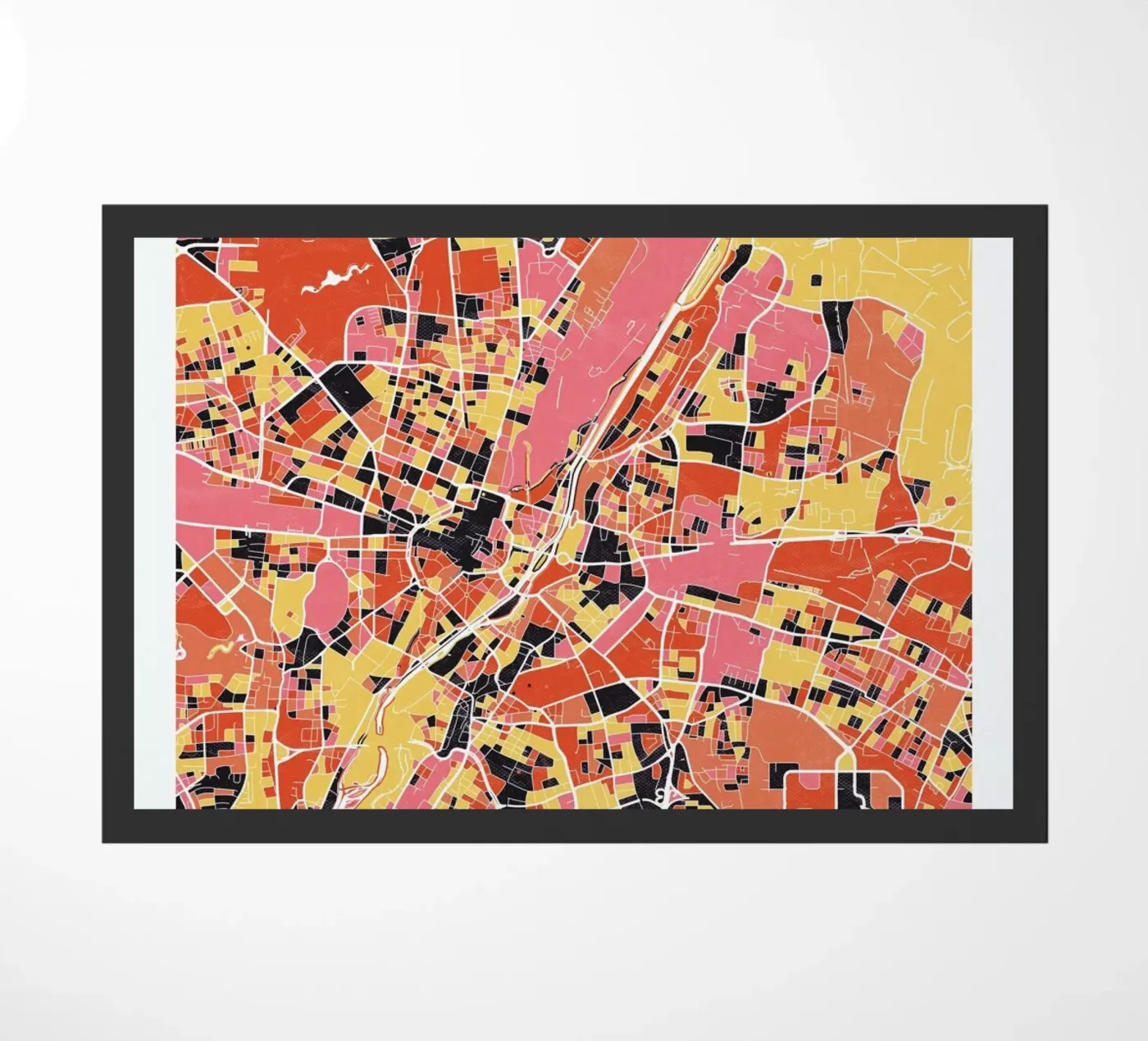 Munich II deurmat van The Cartography Collection