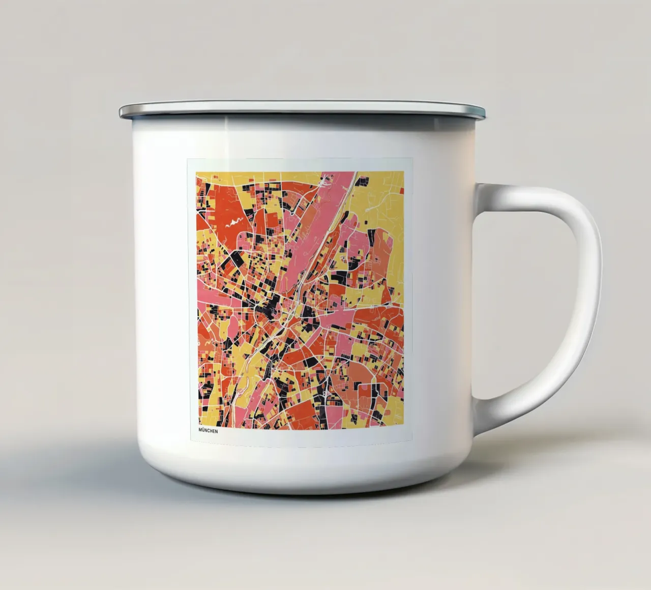 Munich II tazza in smalto da The Cartography Collection