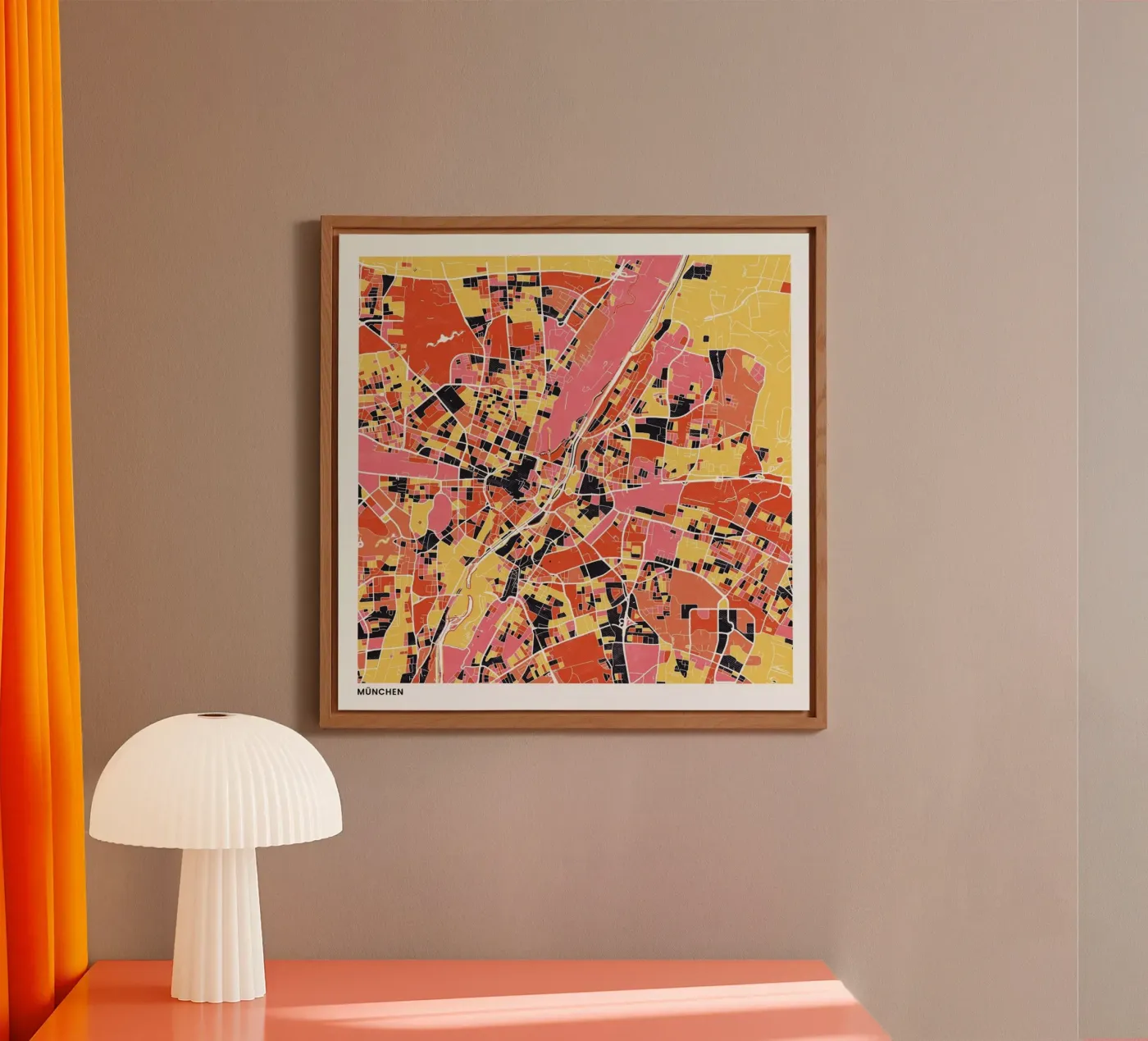 Munich II pannello forex da The Cartography Collection