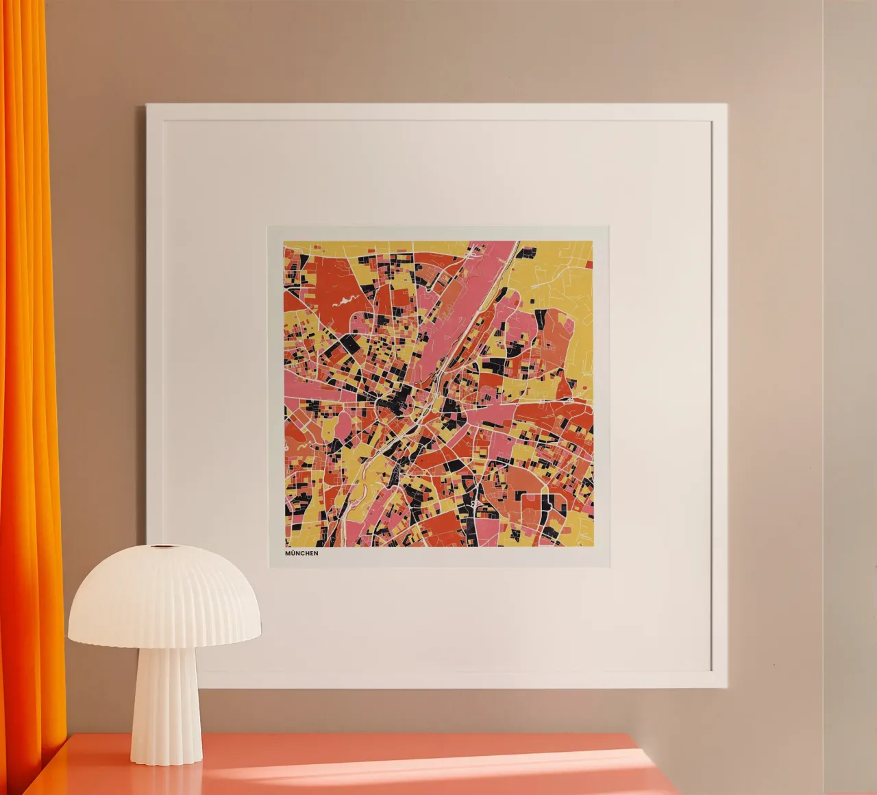 Munich II poster da The Cartography Collection