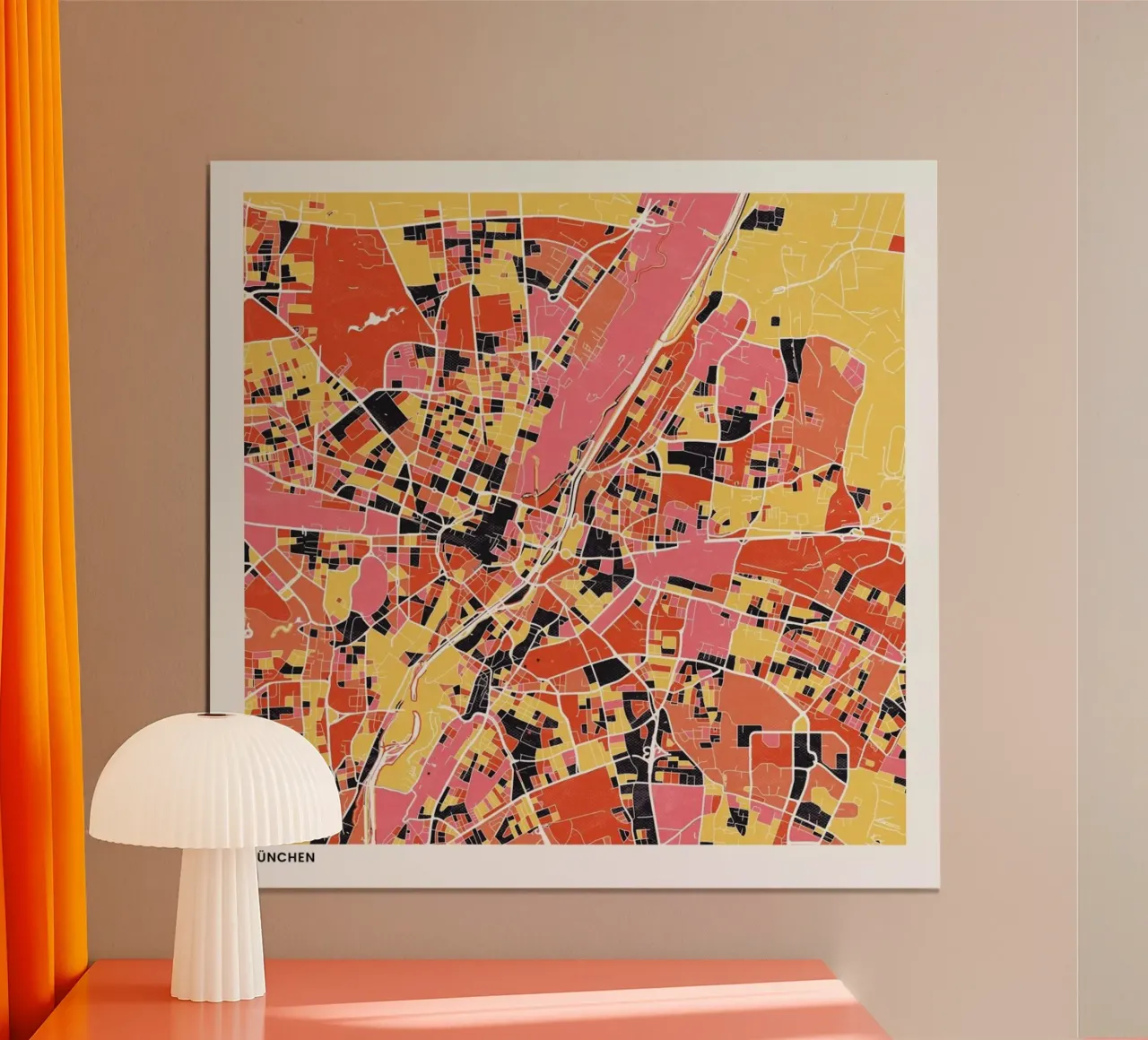 Munich II poster da The Cartography Collection