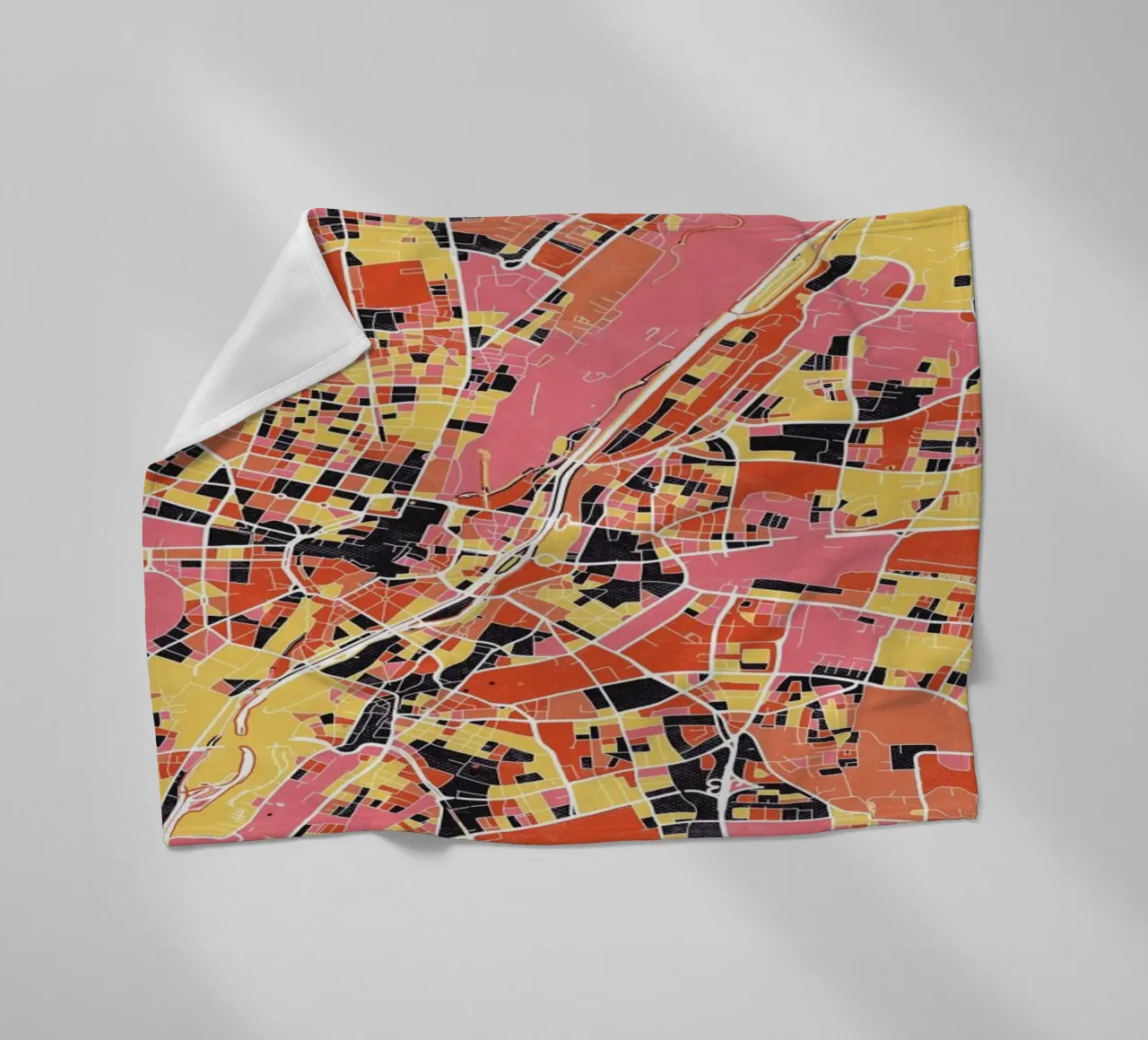 Munich II coperta in pile da The Cartography Collection