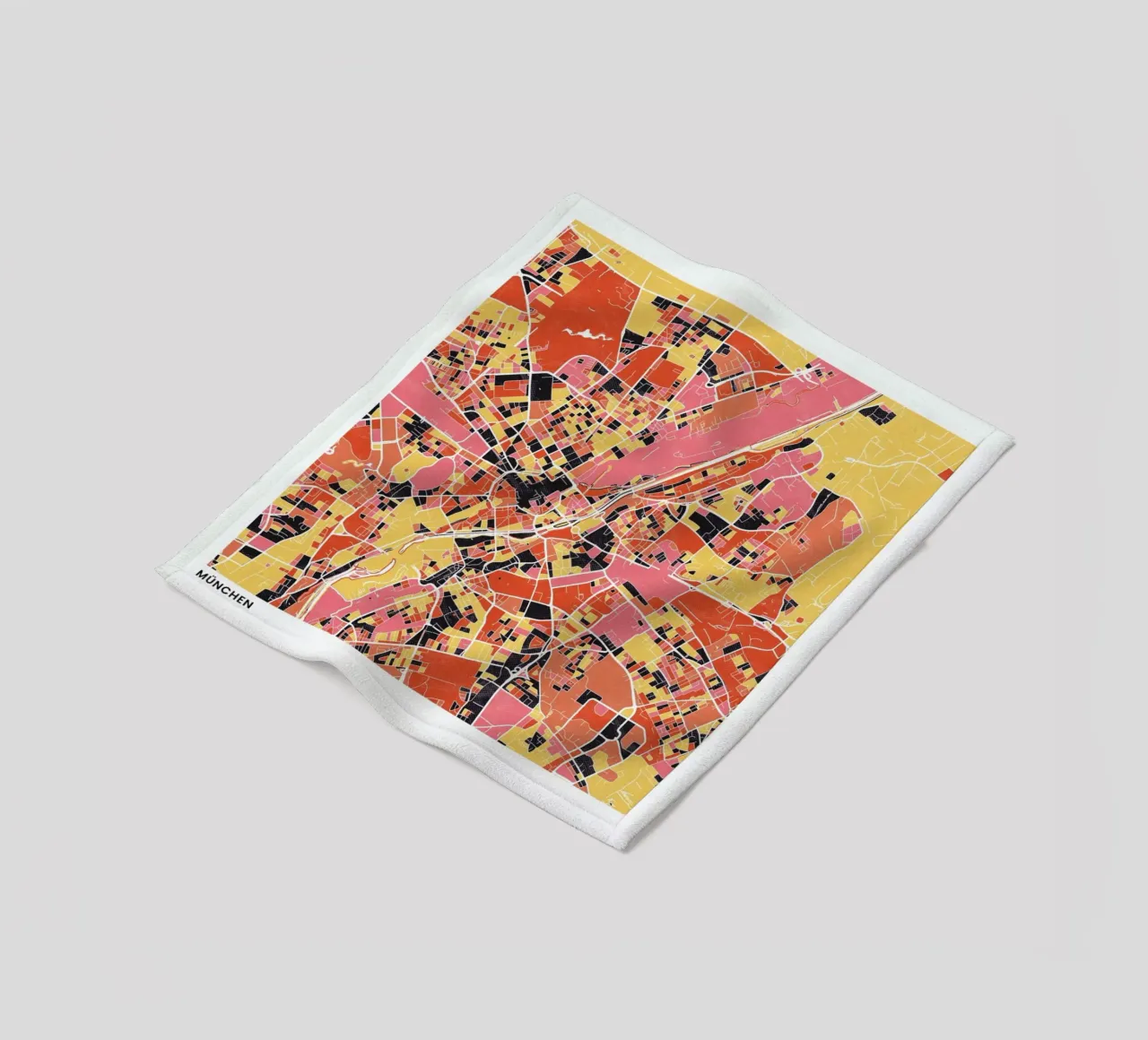 Munich II coperta in pile da The Cartography Collection
