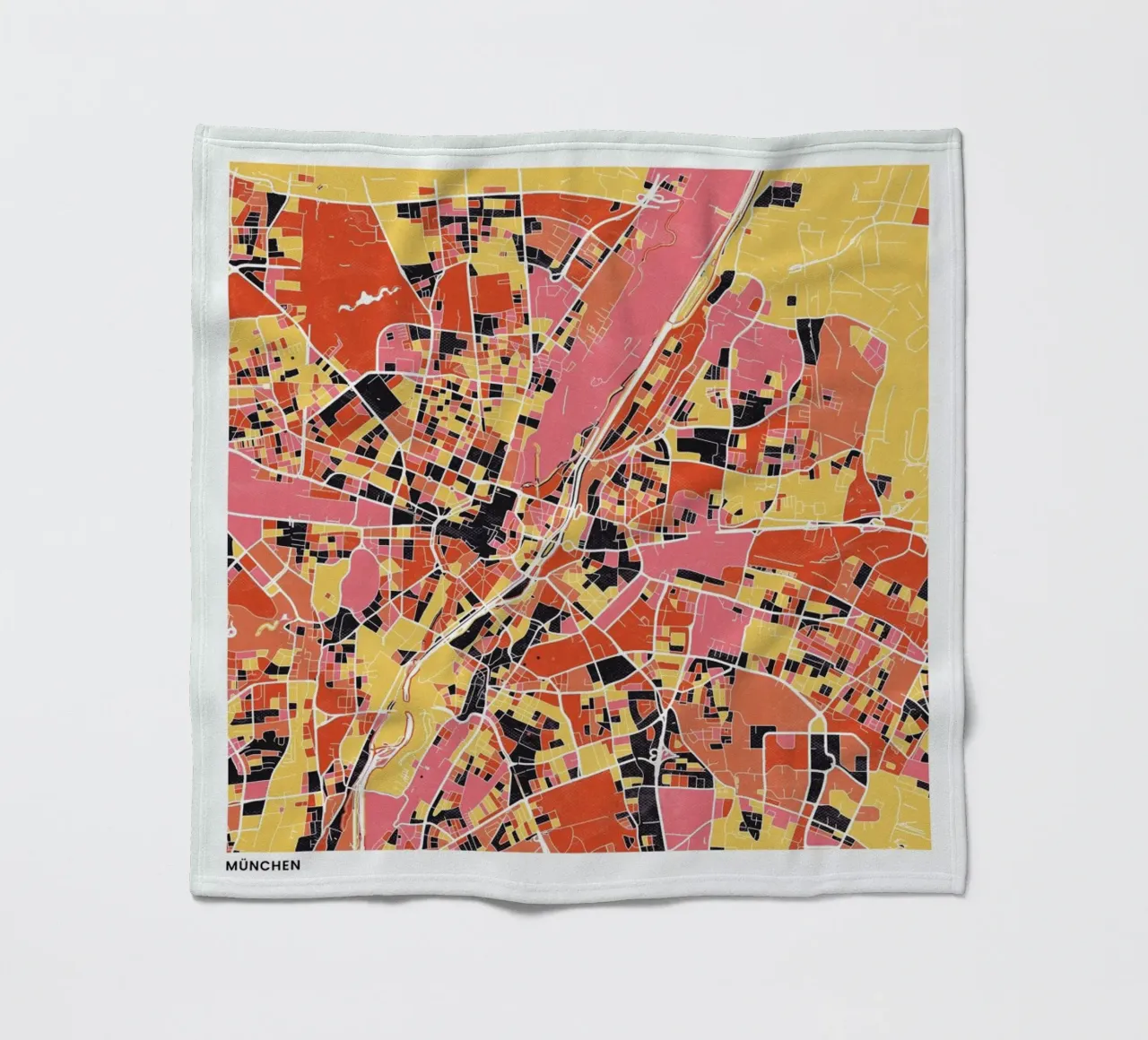 Munich II coperta in pile da The Cartography Collection