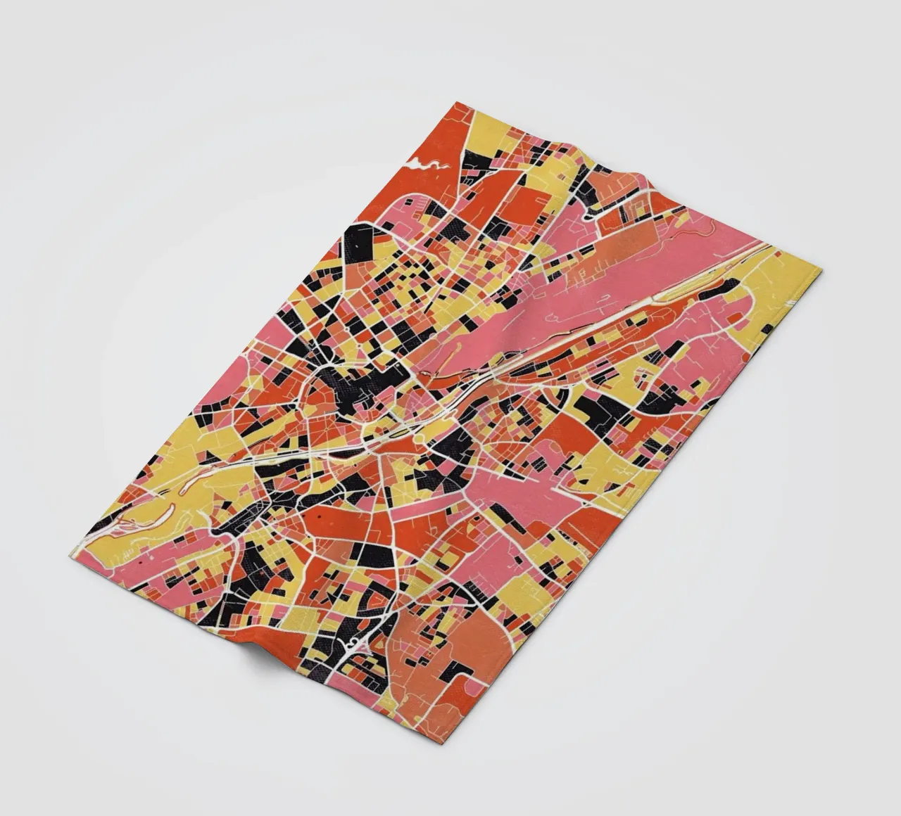 Munich II coperta in pile da The Cartography Collection