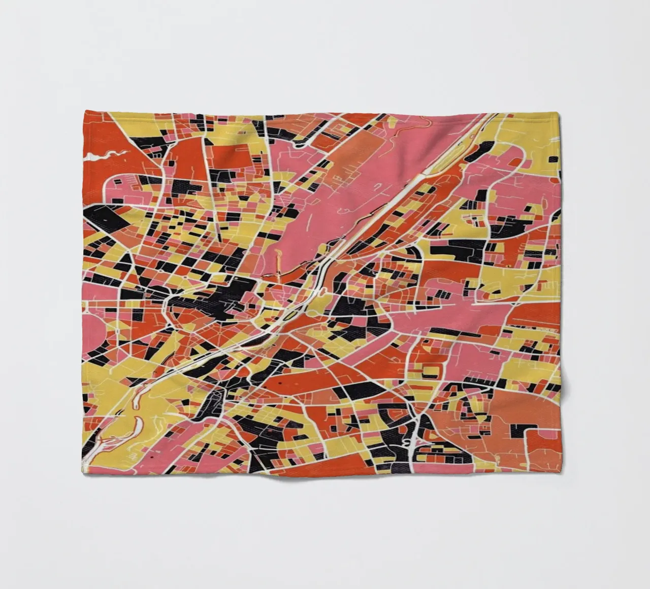 Munich II coperta in pile da The Cartography Collection