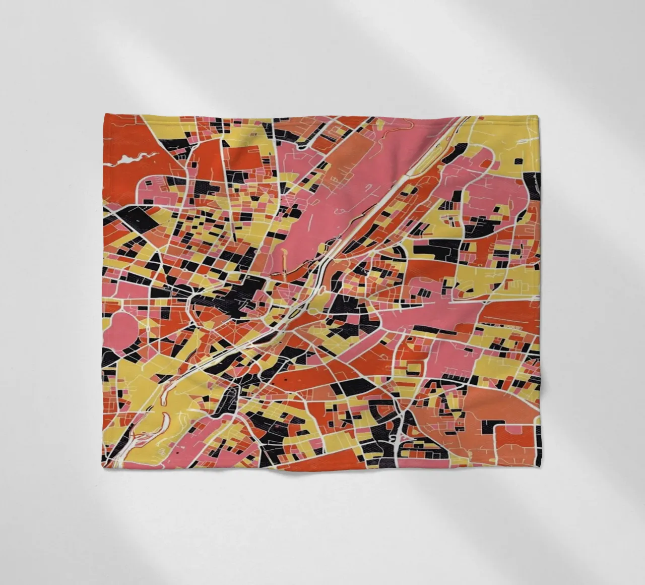 Munich II coperta in pile da The Cartography Collection